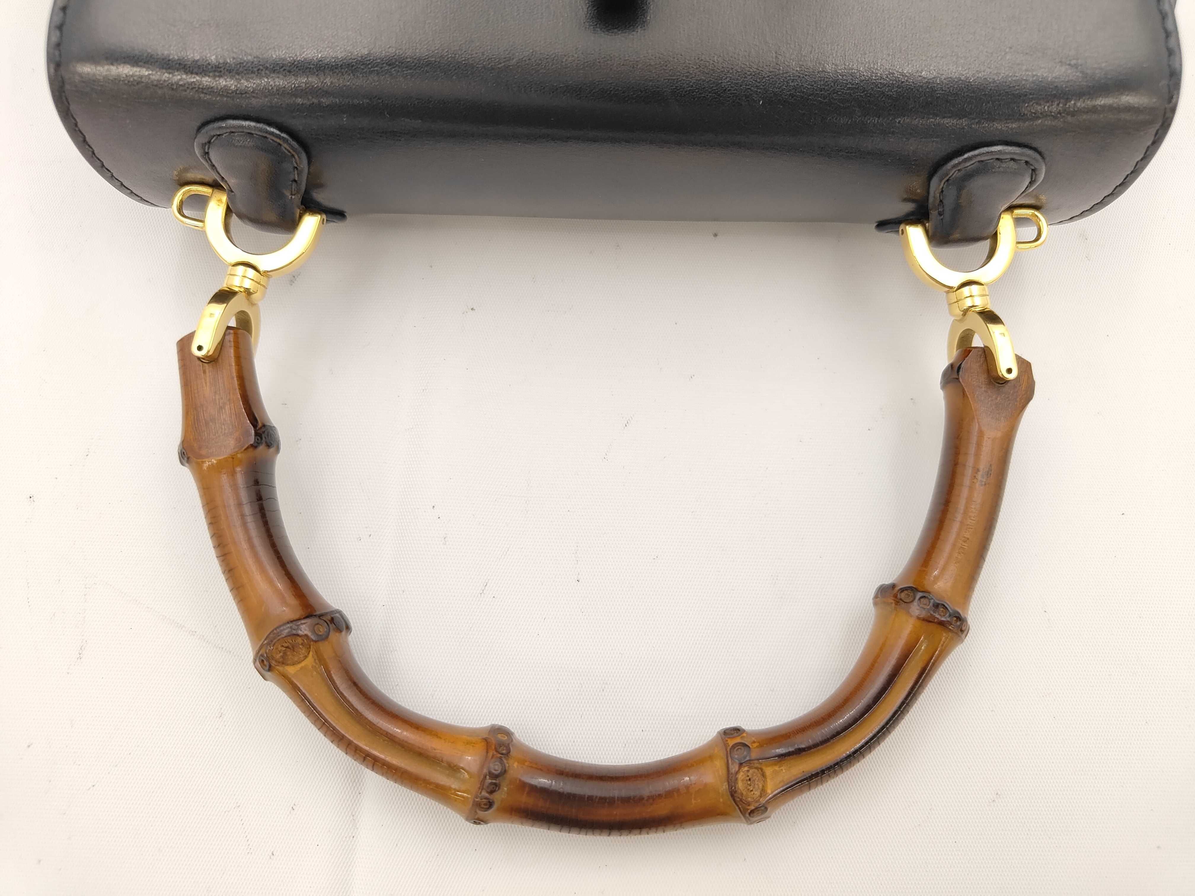 Bamboo Black Handbag — view 3