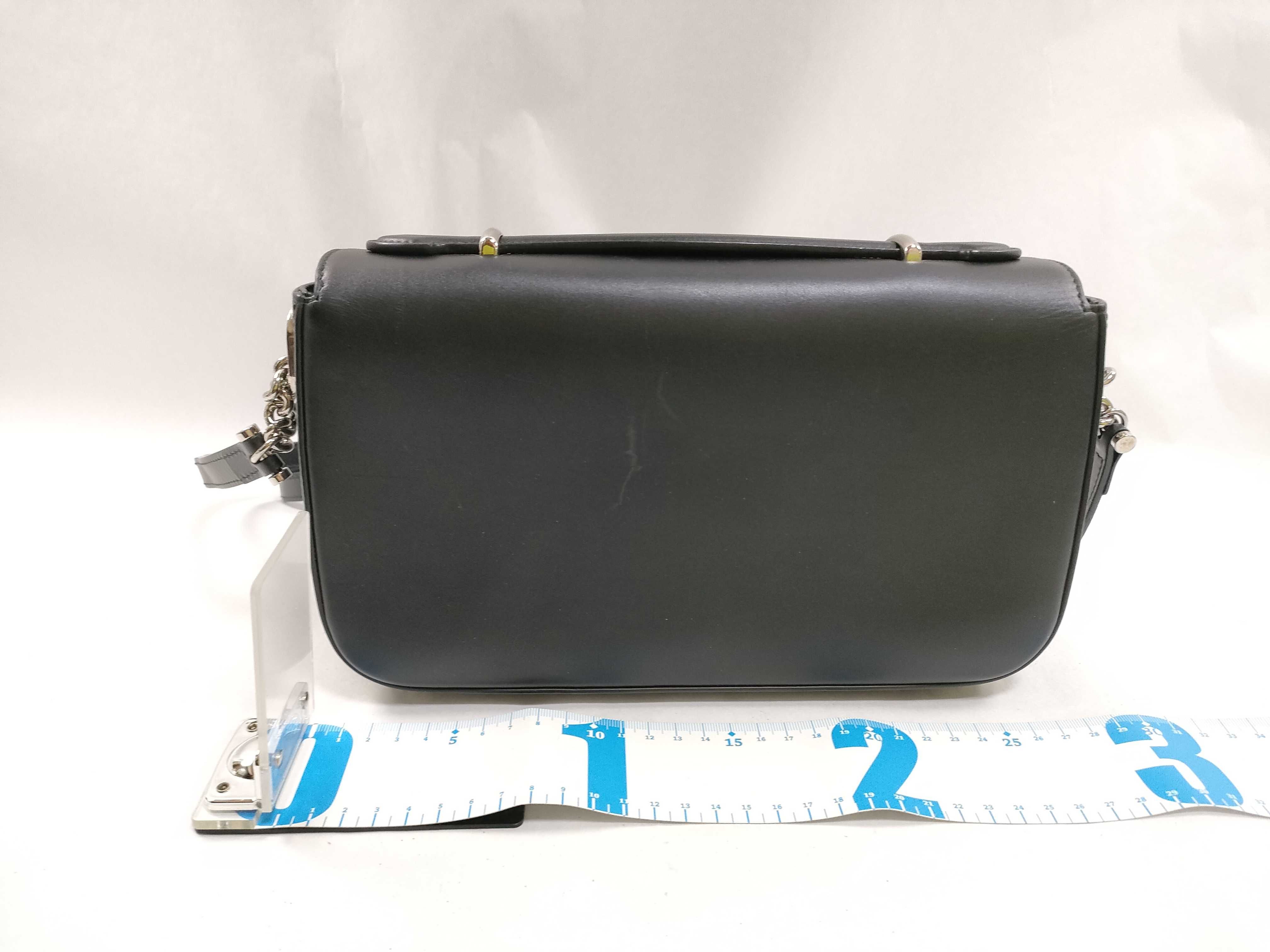 Shoulder Bag 739721 Black Leather Double G Shoulder Bag — view 2