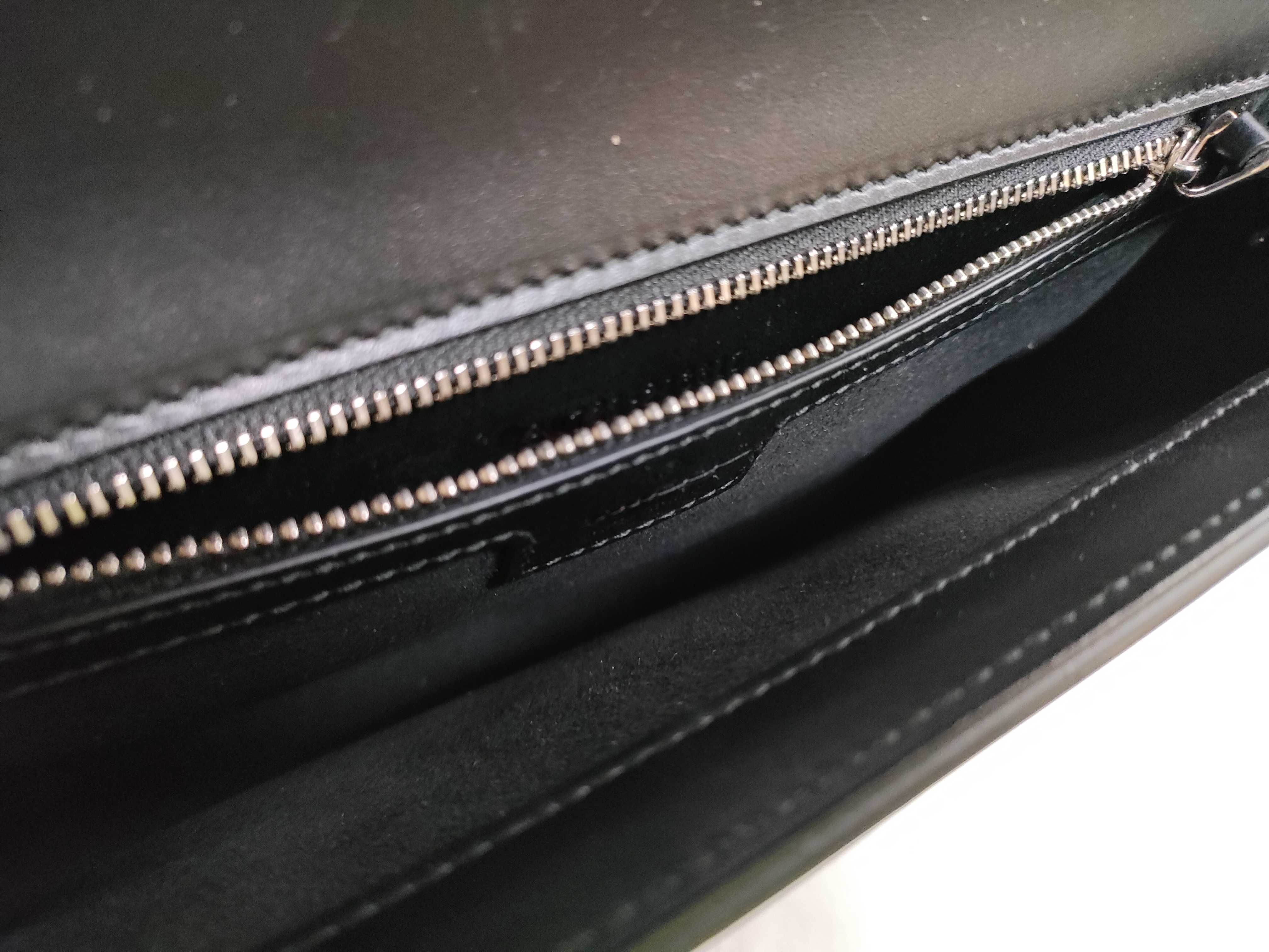 Shoulder Bag 739721 Black Leather Double G Shoulder Bag — view 8