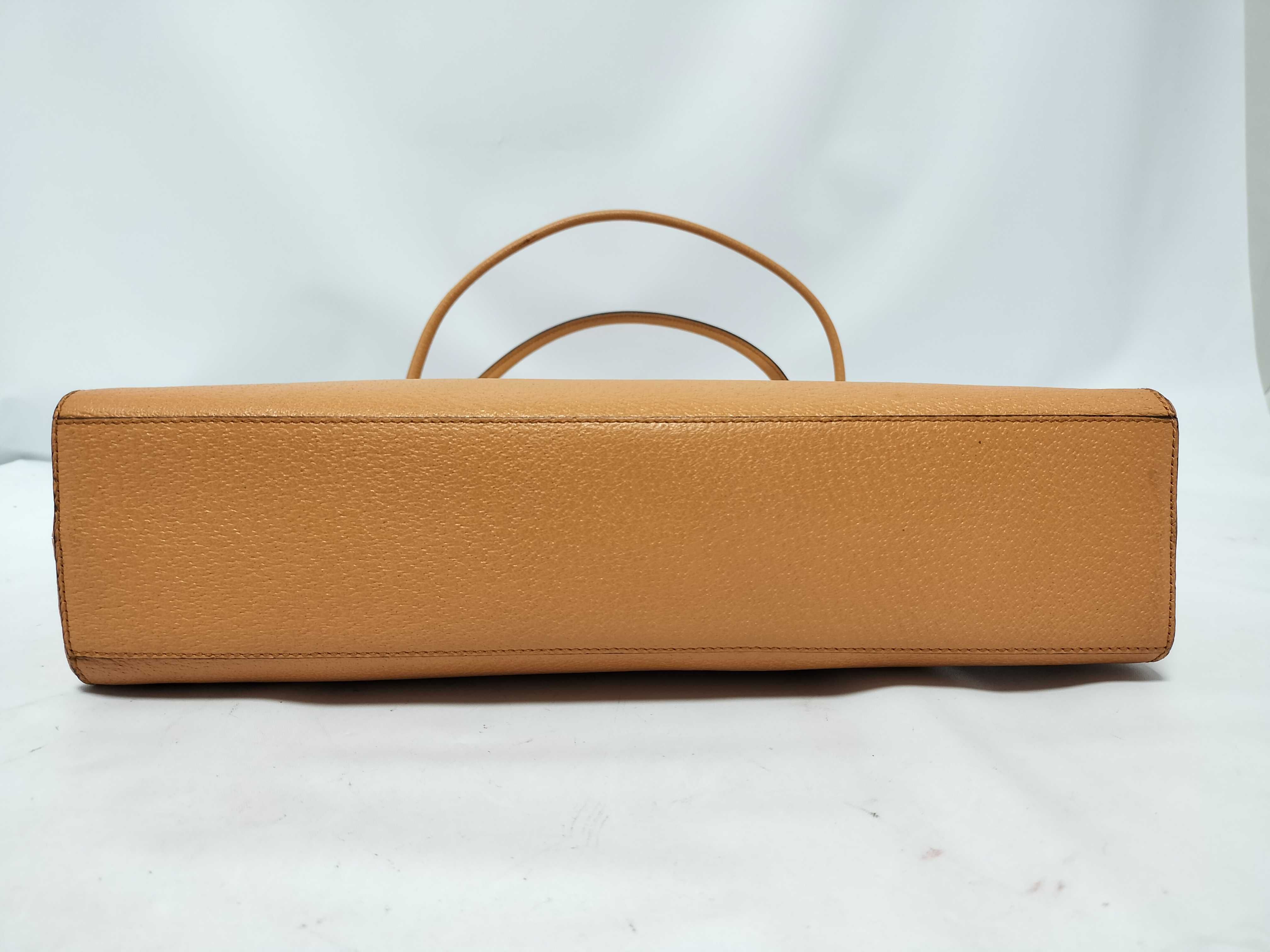 Leather Tote Bag Orange Tote Bag — view 7