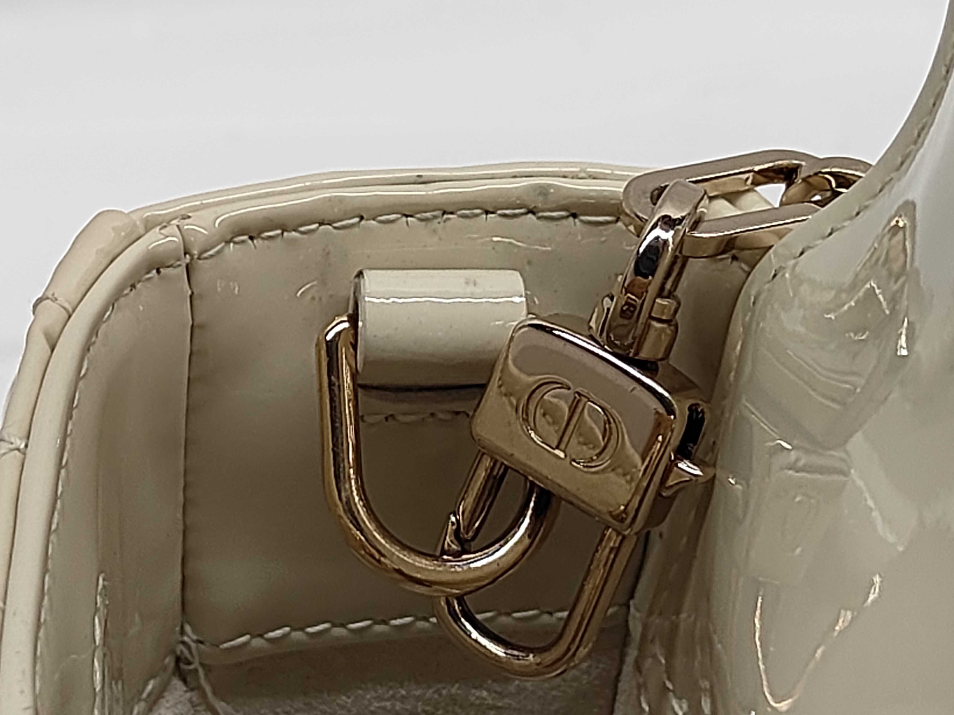 Christian Lady D Joy Cannage Gold Hardware 2-way Handbag Shoulder Bag Handbag — view 10