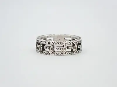 Arabesque pattern ring, SV925 / 5.6g, size #18