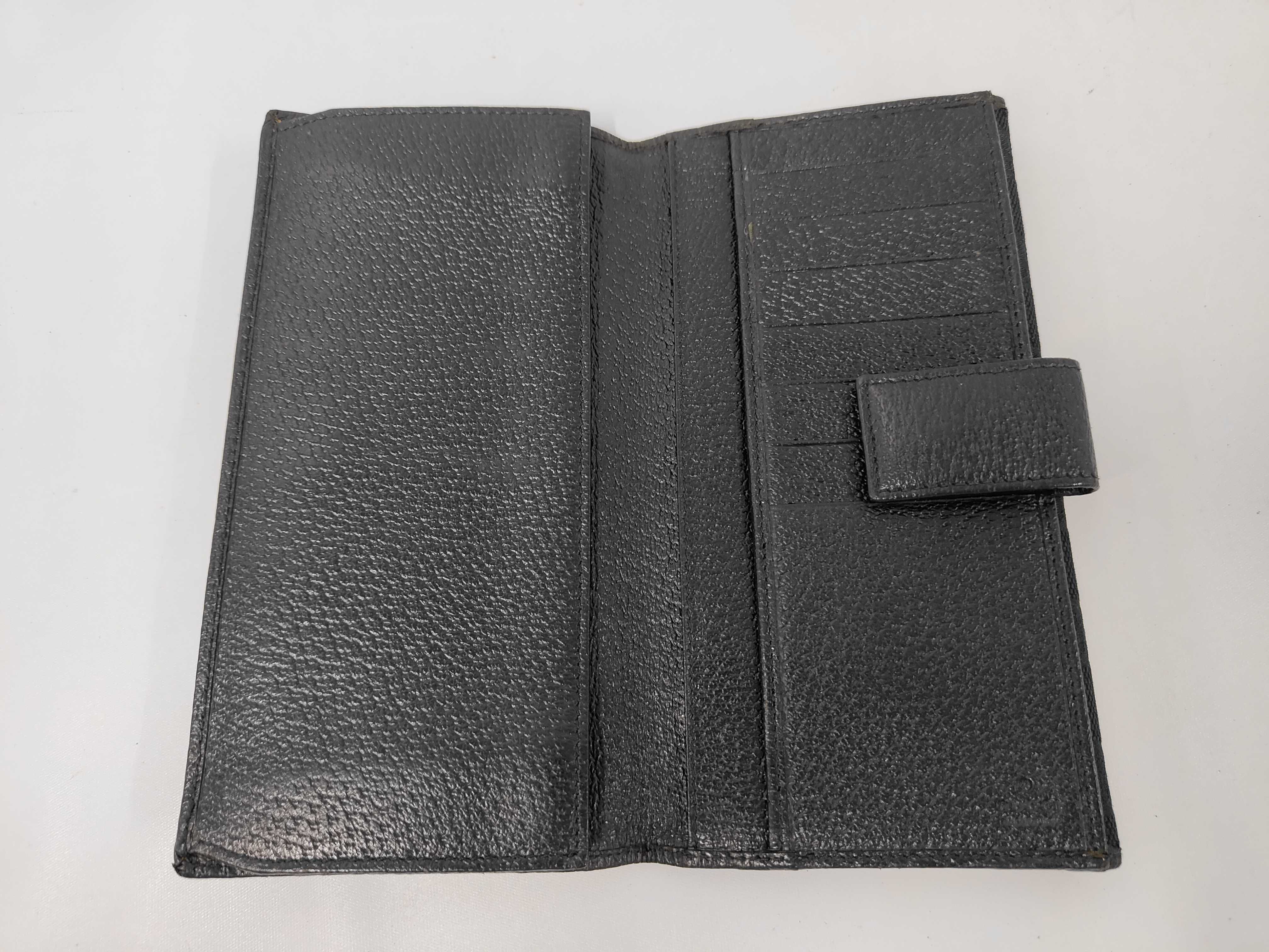GG Canvas Long Wallet, Black, 112715 — view 7