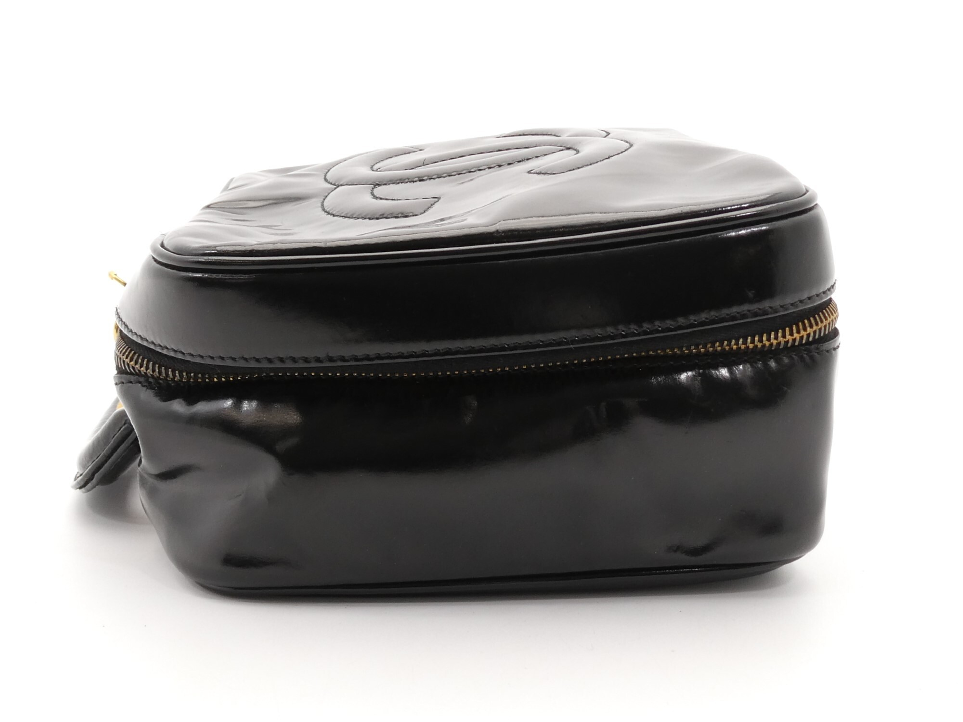 Large Coco Mark Enamel Vanity Bag — view 3