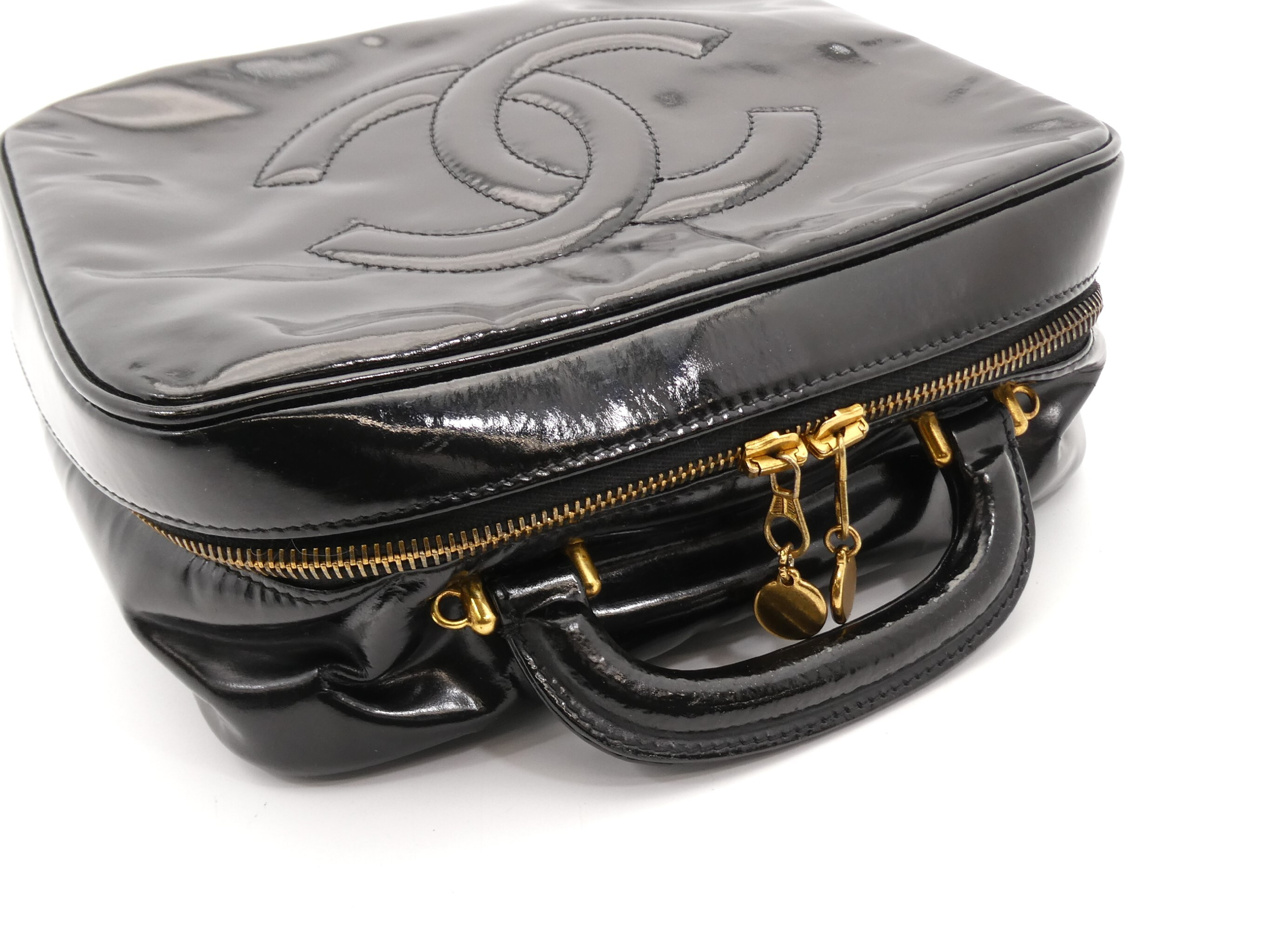 Large Coco Mark Enamel Vanity Bag — view 6