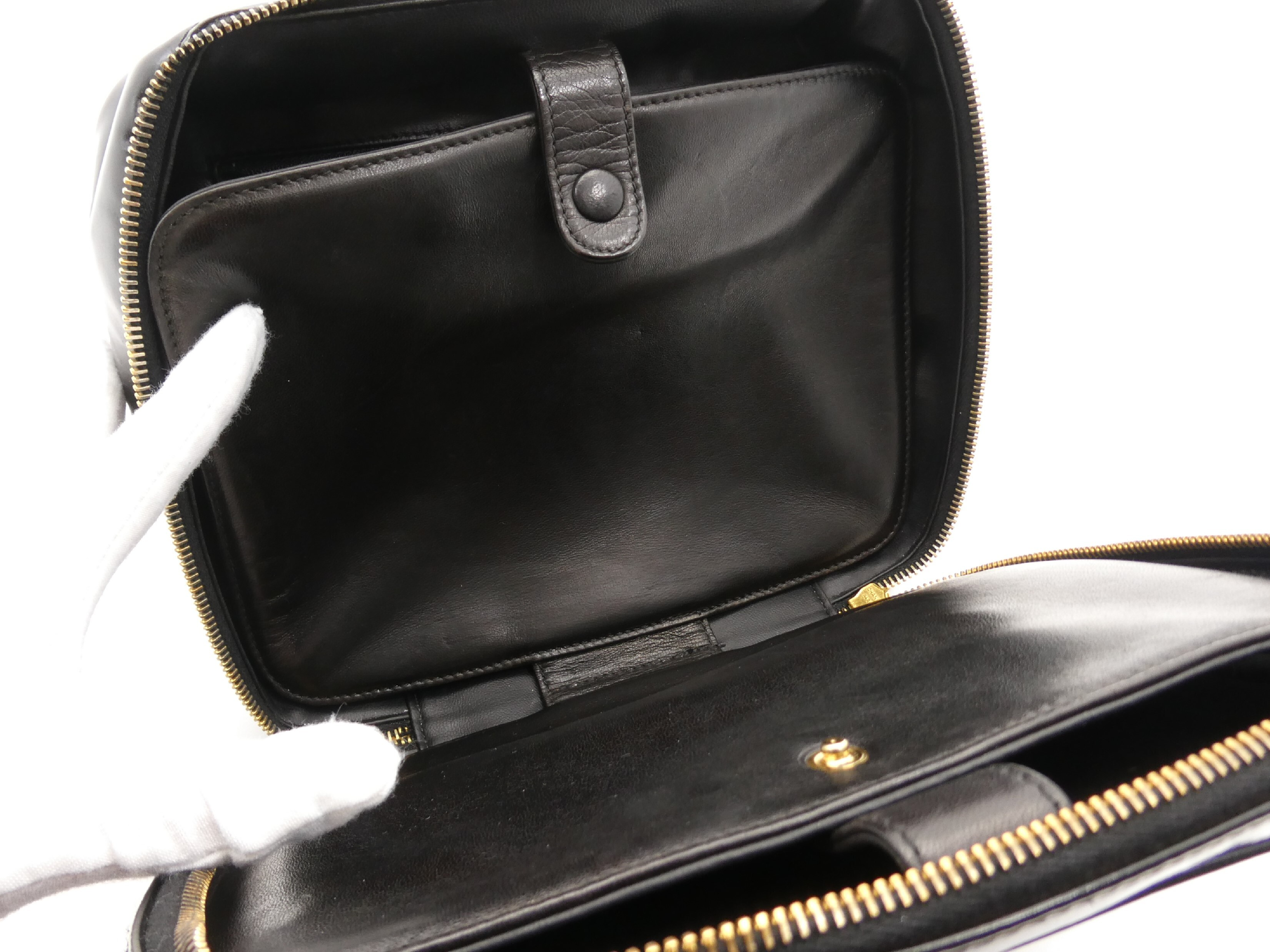 Large Coco Mark Enamel Vanity Bag — view 8