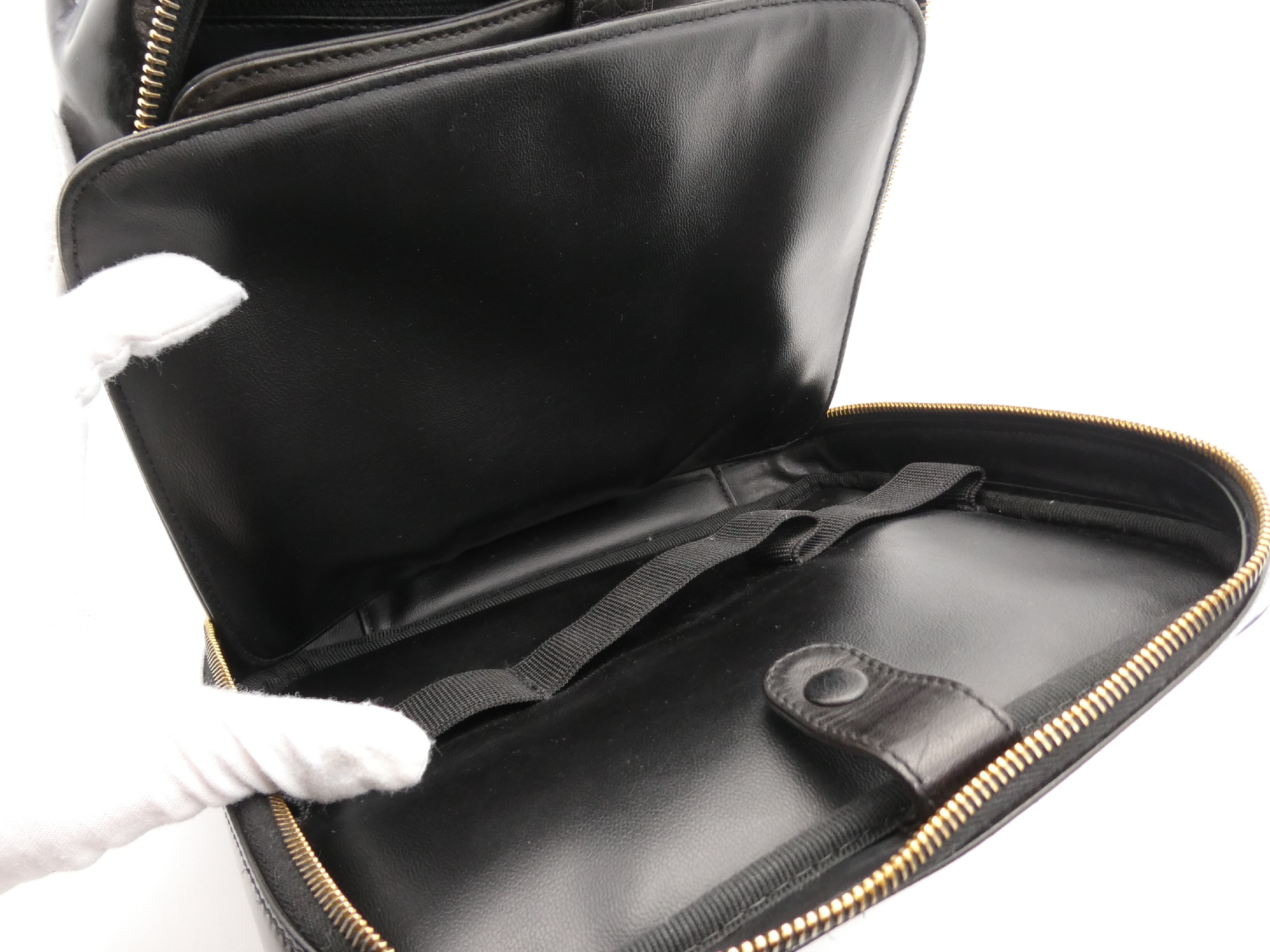 Large Coco Mark Enamel Vanity Bag — view 9