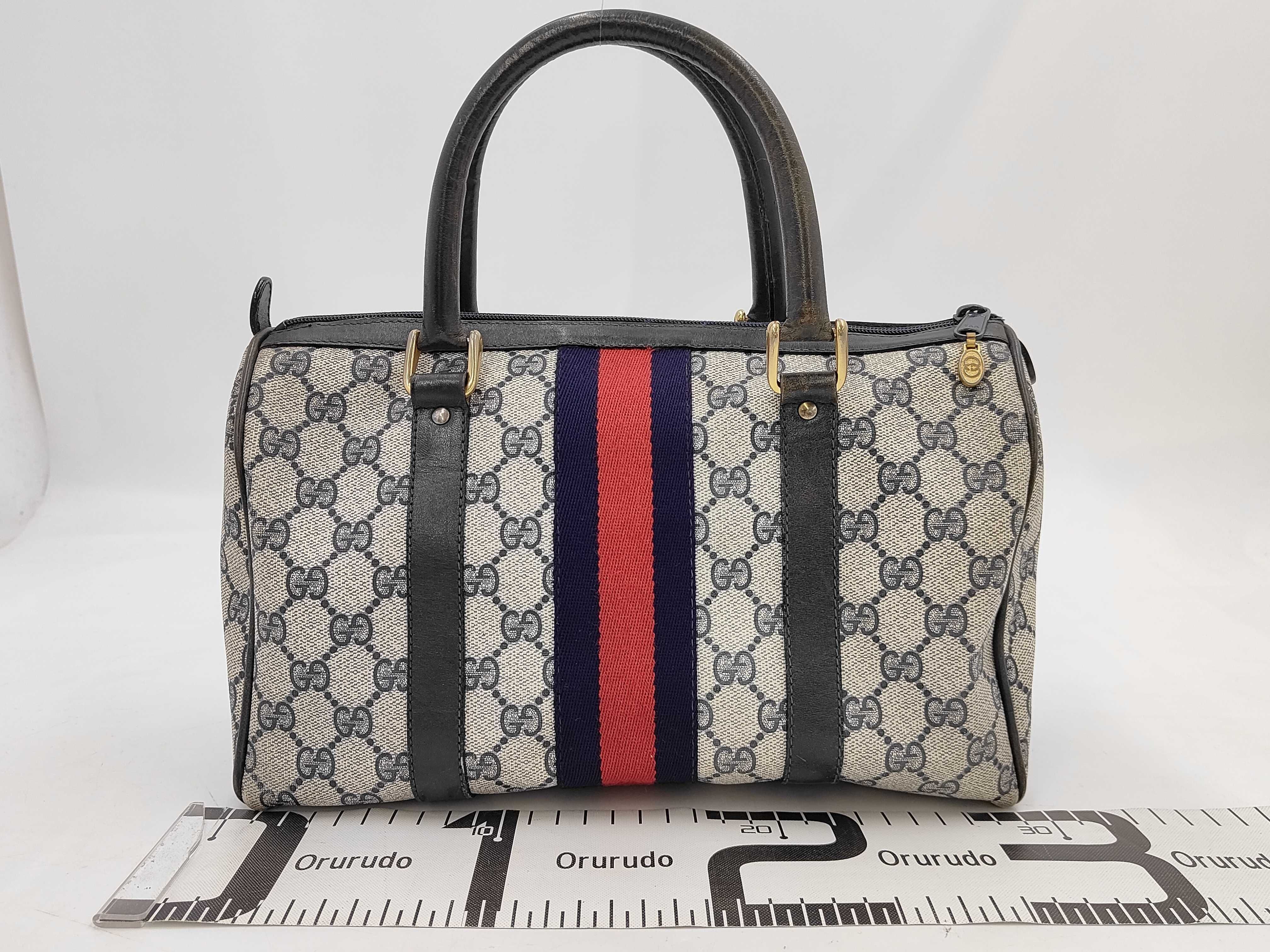 Old GG Supreme Sherry Mini Boston Bag Handbag — view 2