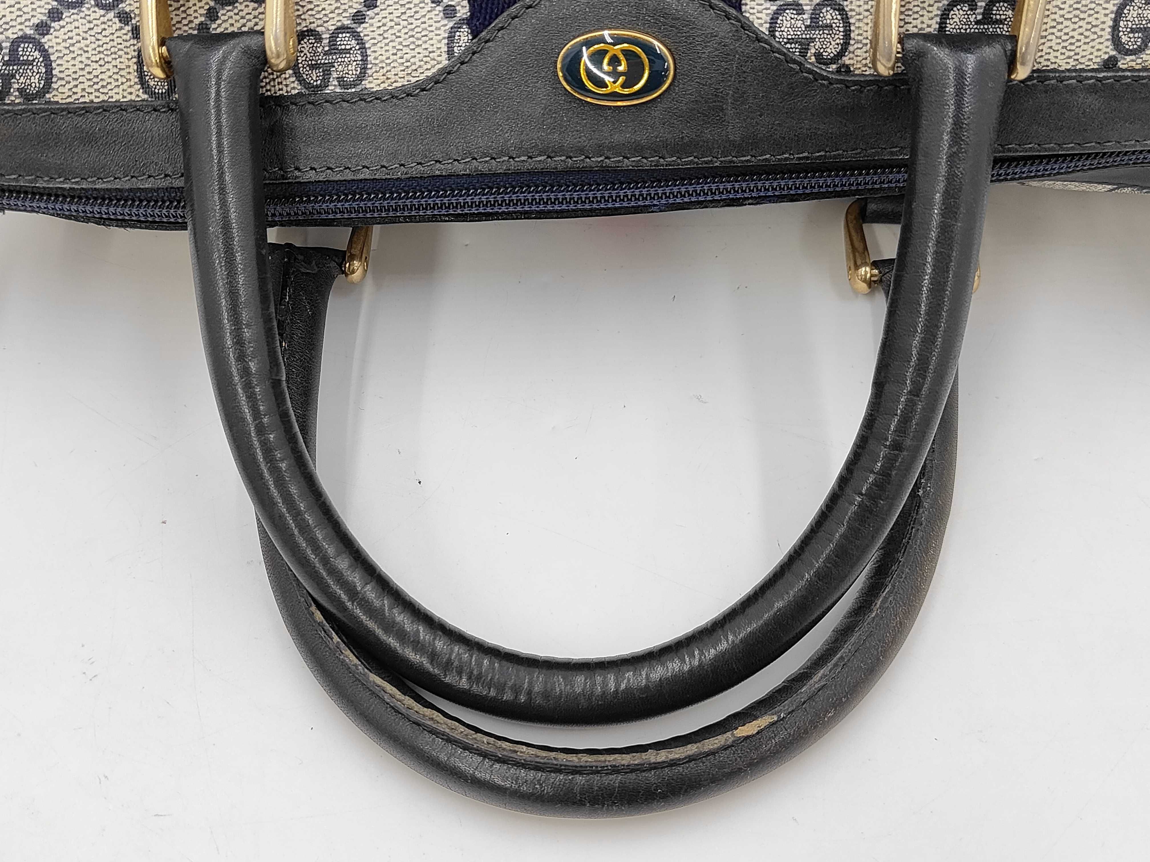 Old GG Supreme Sherry Mini Boston Bag Handbag — view 5