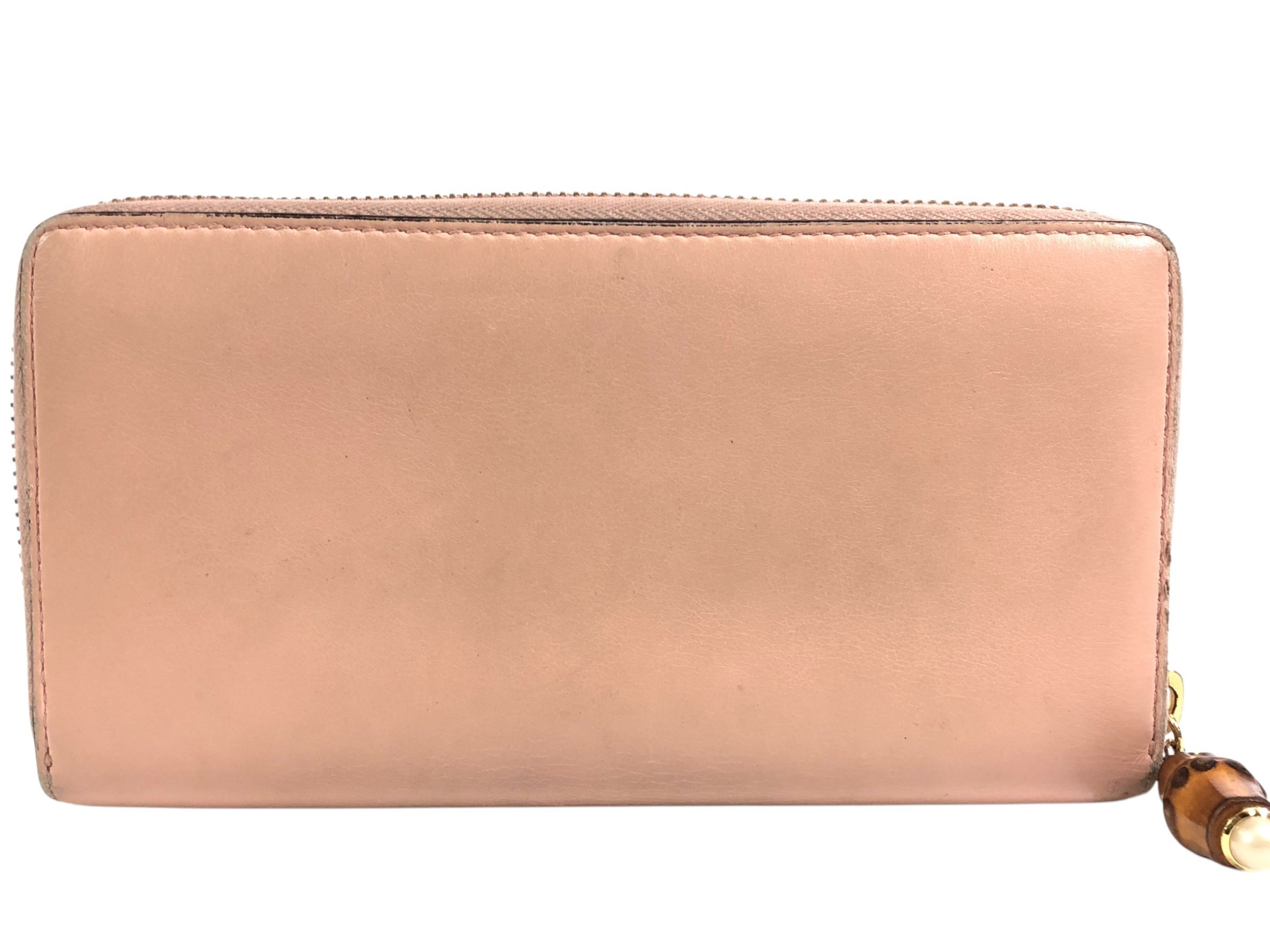 Bamboo Long Wallet with Logo, 453158 — view 3