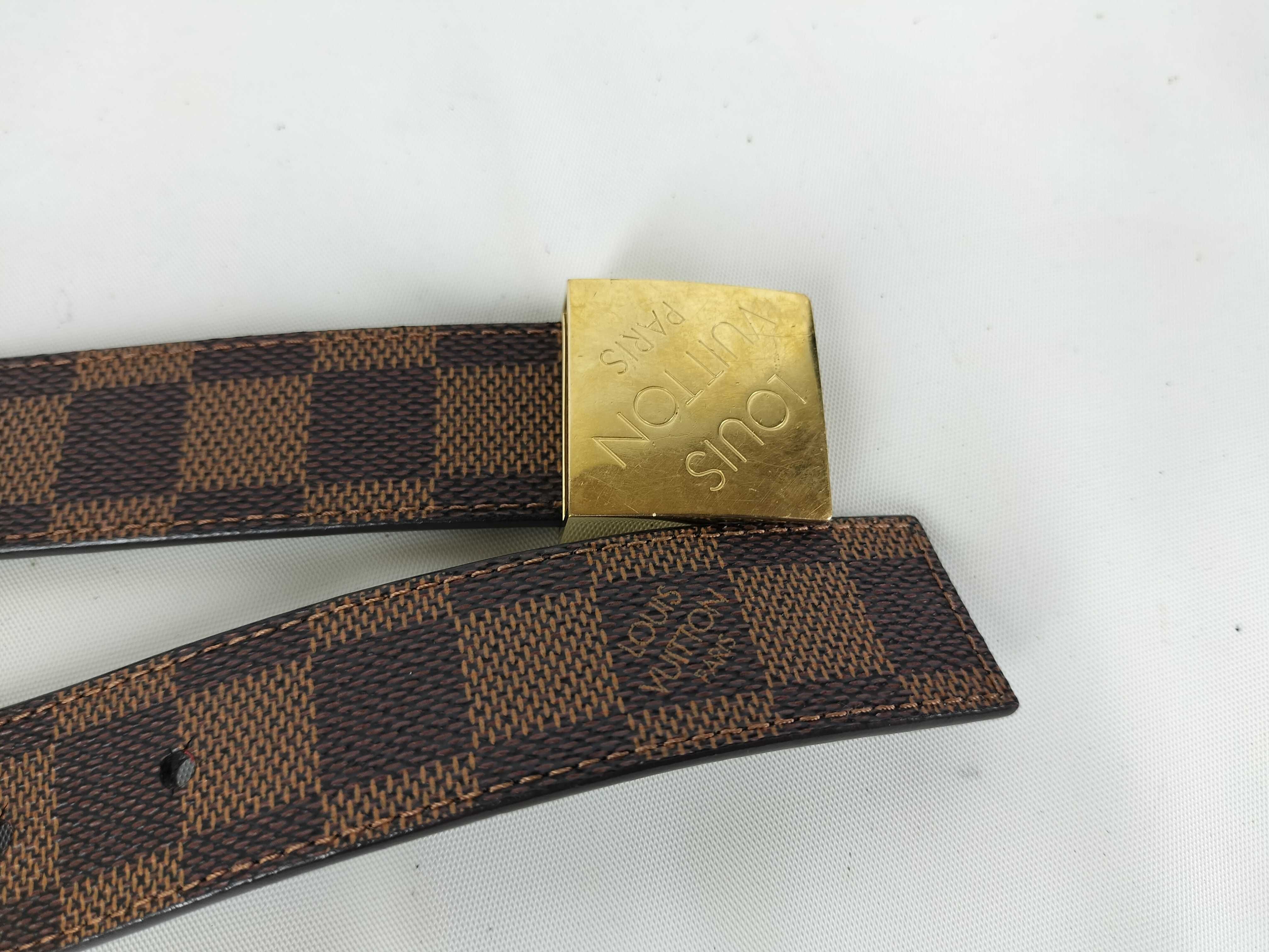 Damier Ceinture 75/30 Gold Hardware Belt — view 3