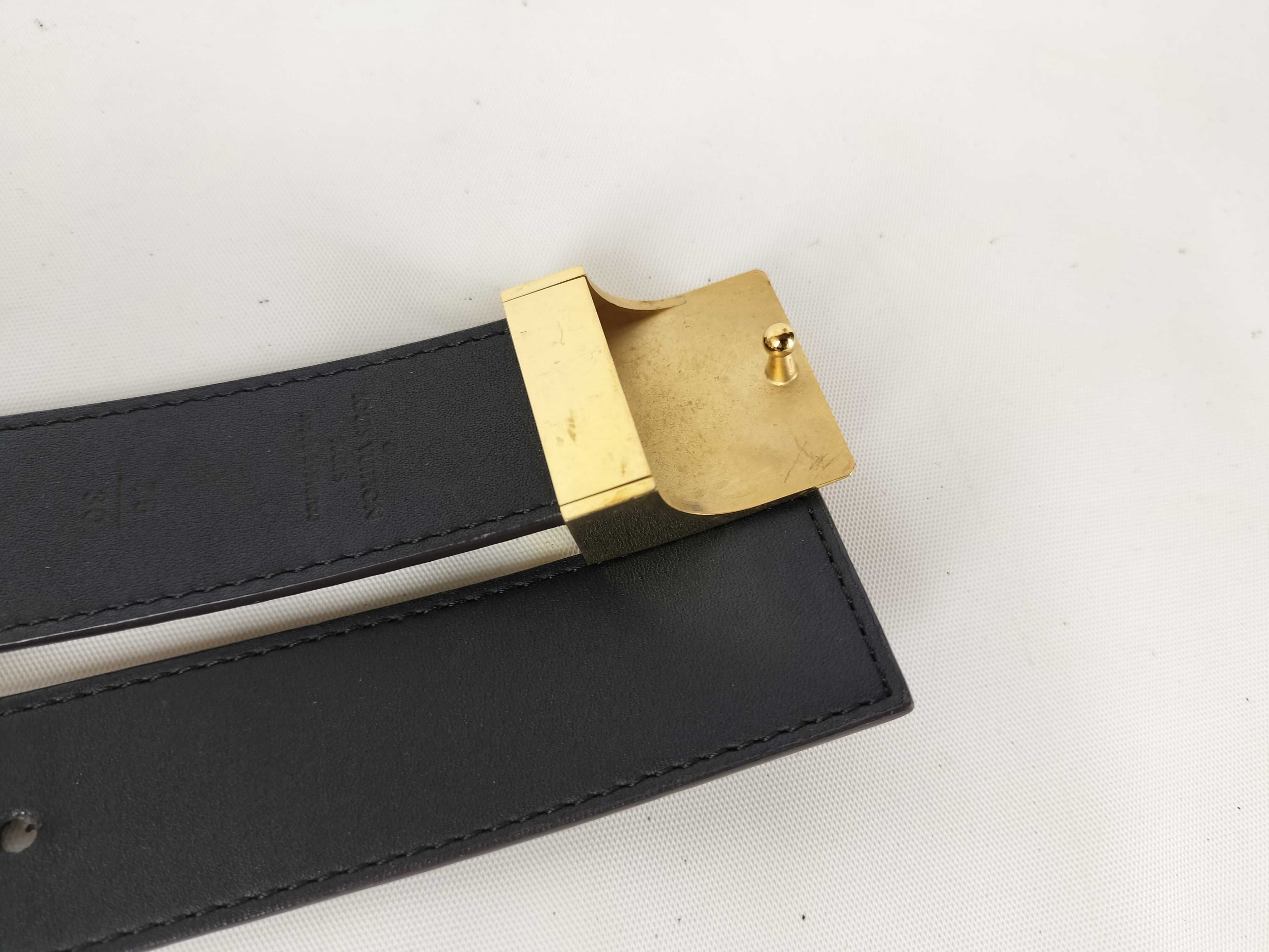Damier Ceinture 75/30 Gold Hardware Belt — view 4