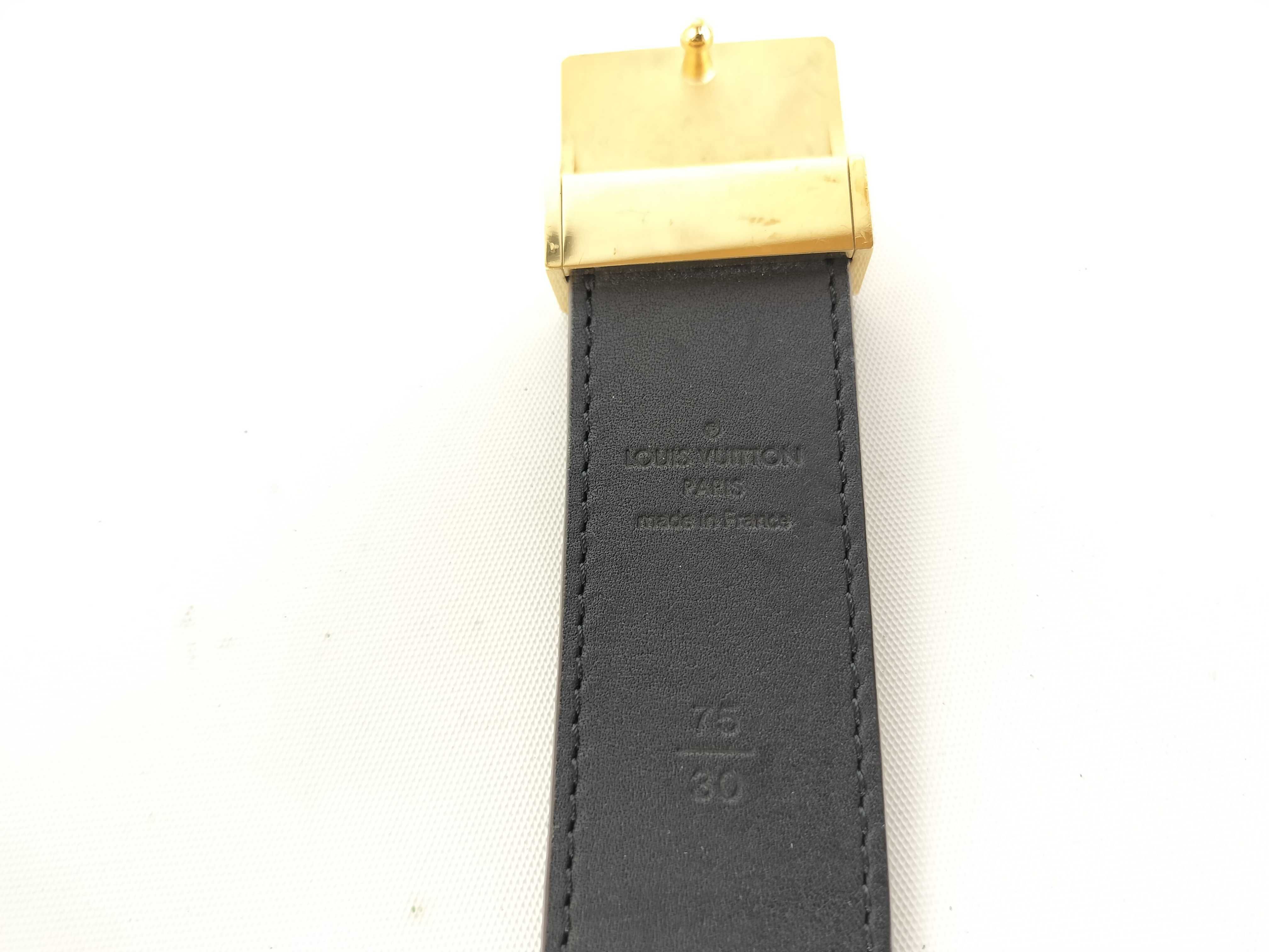 Damier Ceinture 75/30 Gold Hardware Belt — view 5