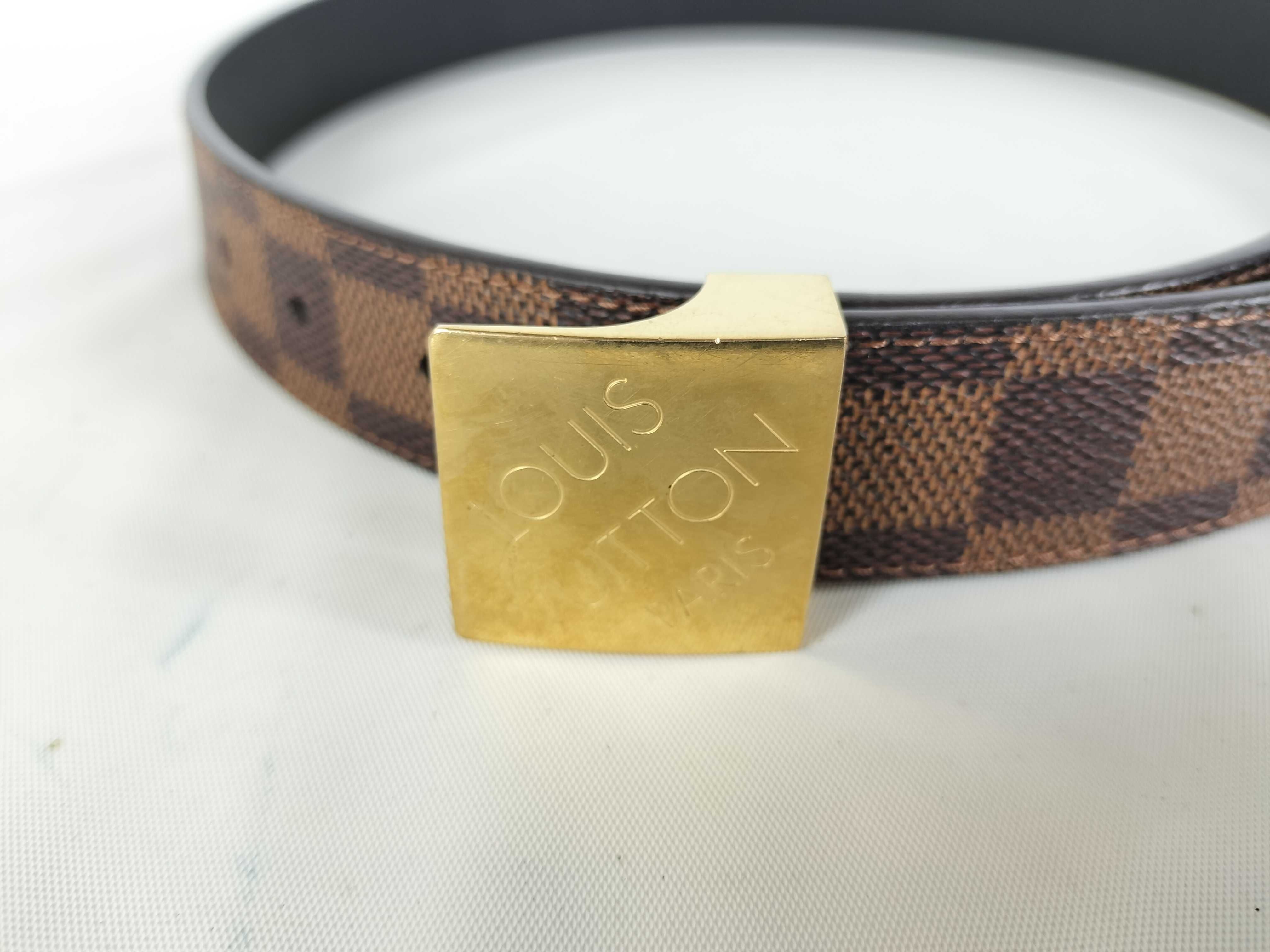 Damier Ceinture 75/30 Gold Hardware Belt — view 8