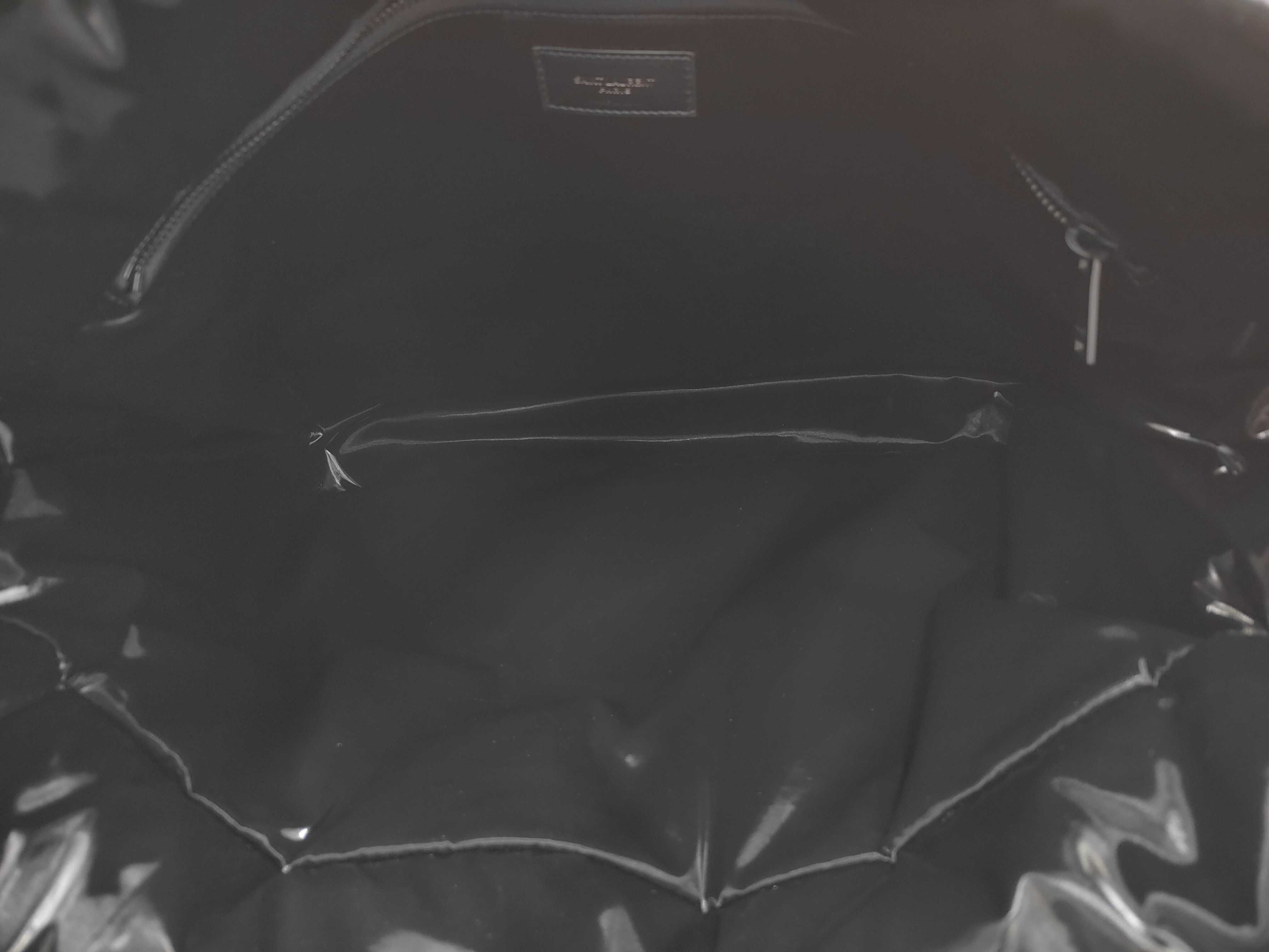 756269 Wide Puffer Black Tote Bag — view 9