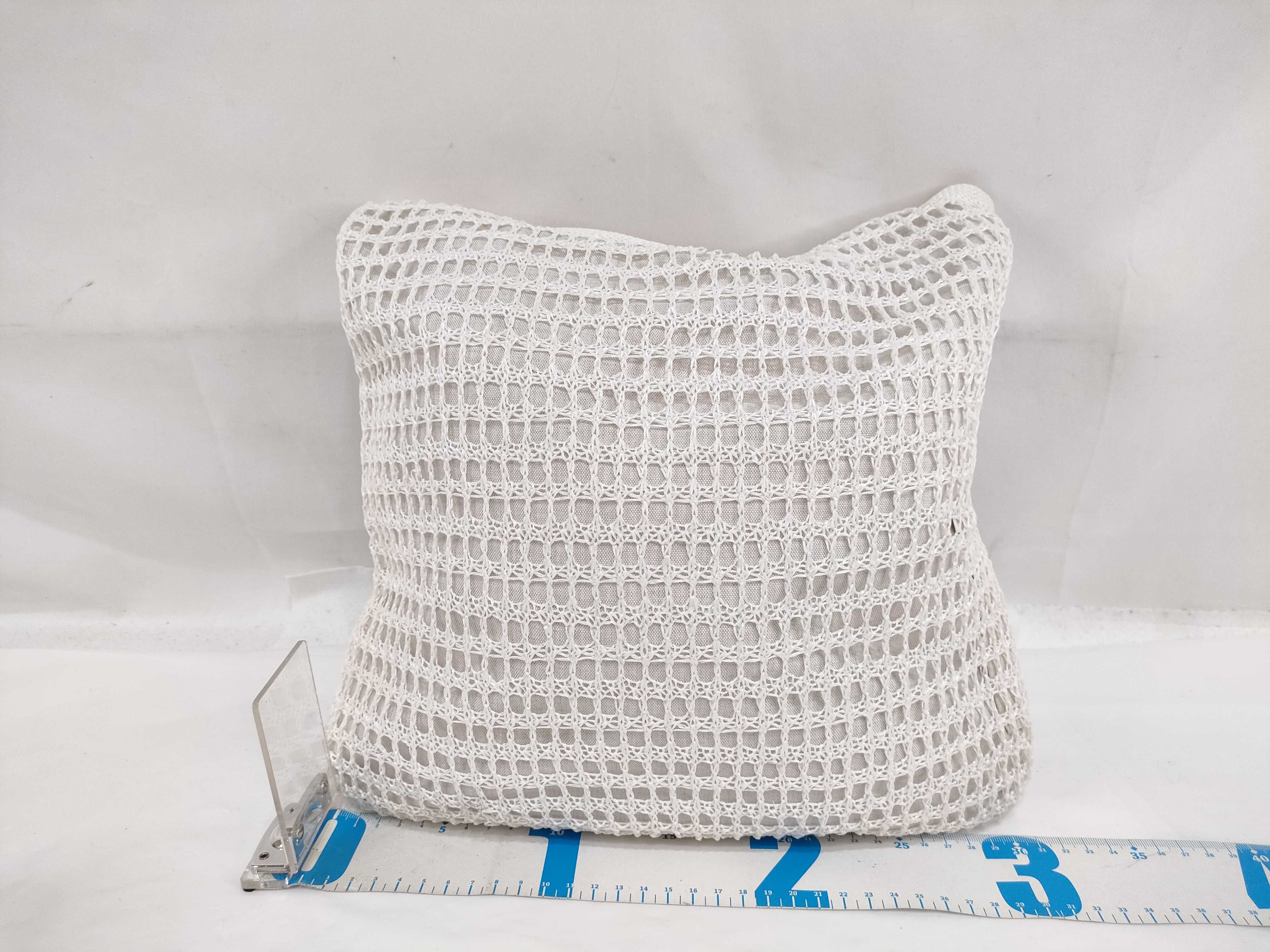Ivy Raffia x Linen Tote Bag White 5BG231 Handbag — view 2