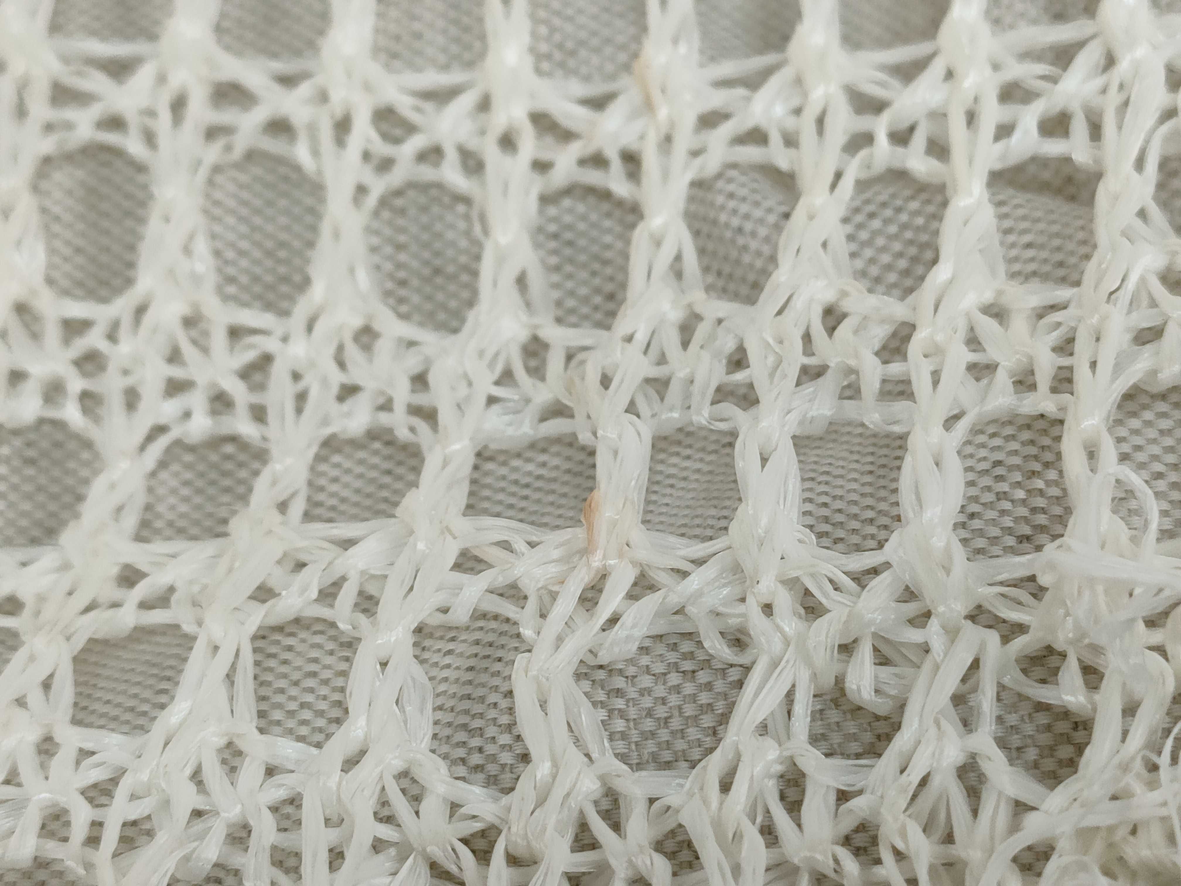 Ivy Raffia x Linen Tote Bag White 5BG231 Handbag — view 15
