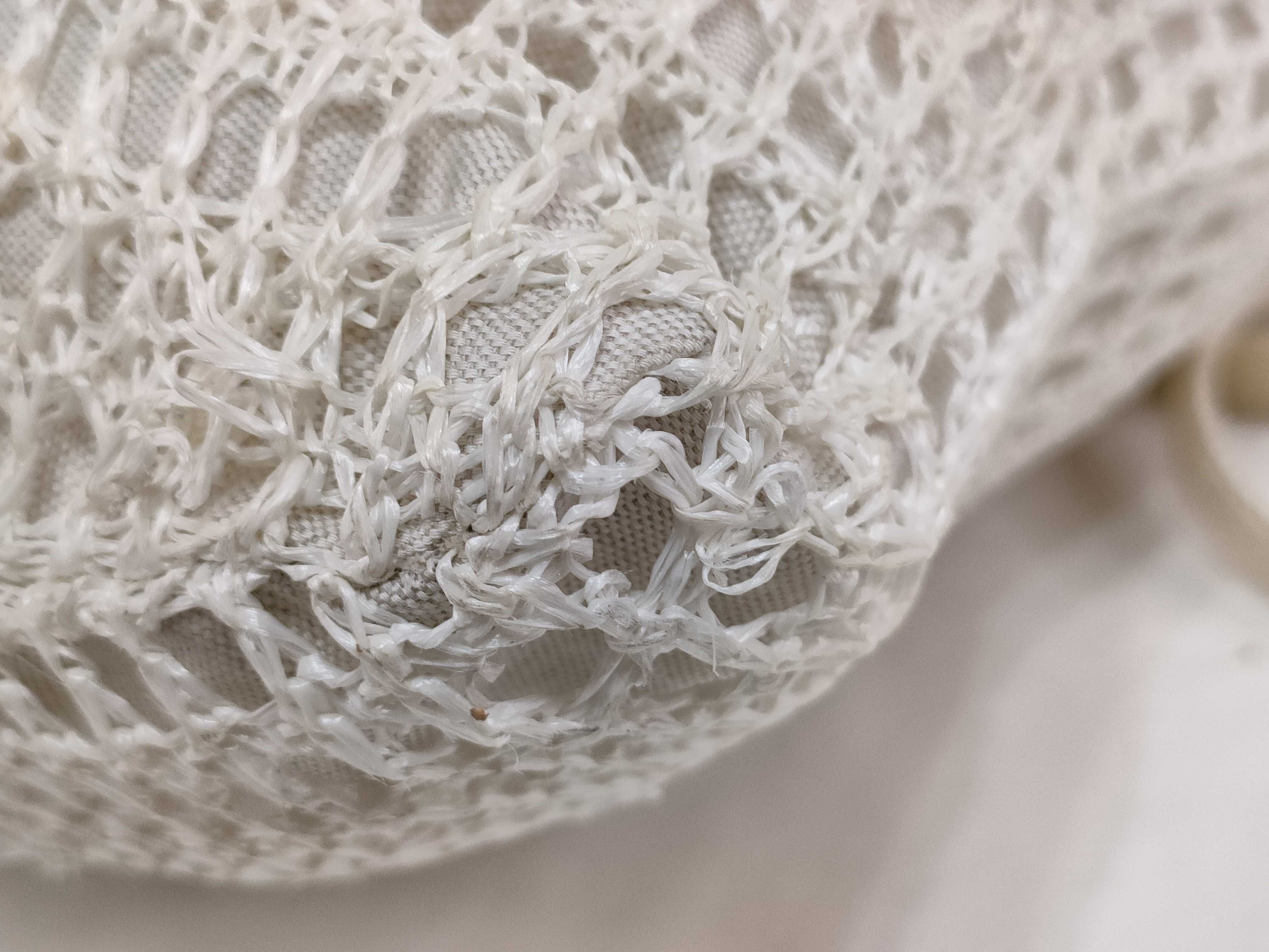 Ivy Raffia x Linen Tote Bag White 5BG231 Handbag — view 6