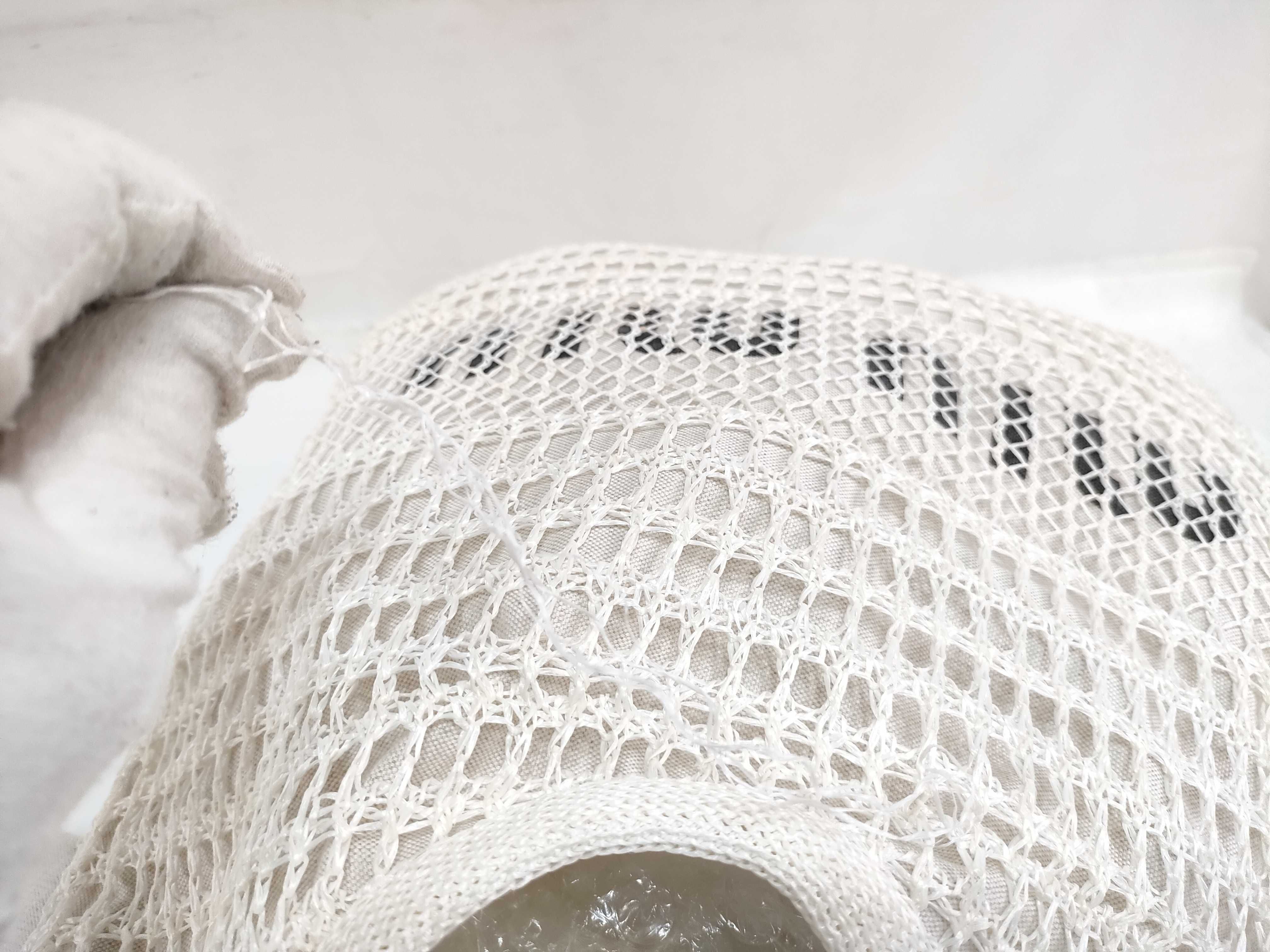 Ivy Raffia x Linen Tote Bag White 5BG231 Handbag — view 10