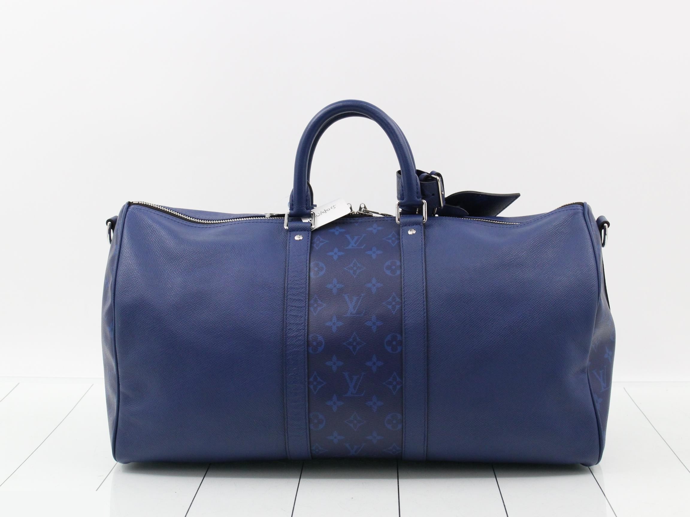 Taigarama Keepall Bandouliere 50 Cobalt 2-Way Boston Bag — view 2