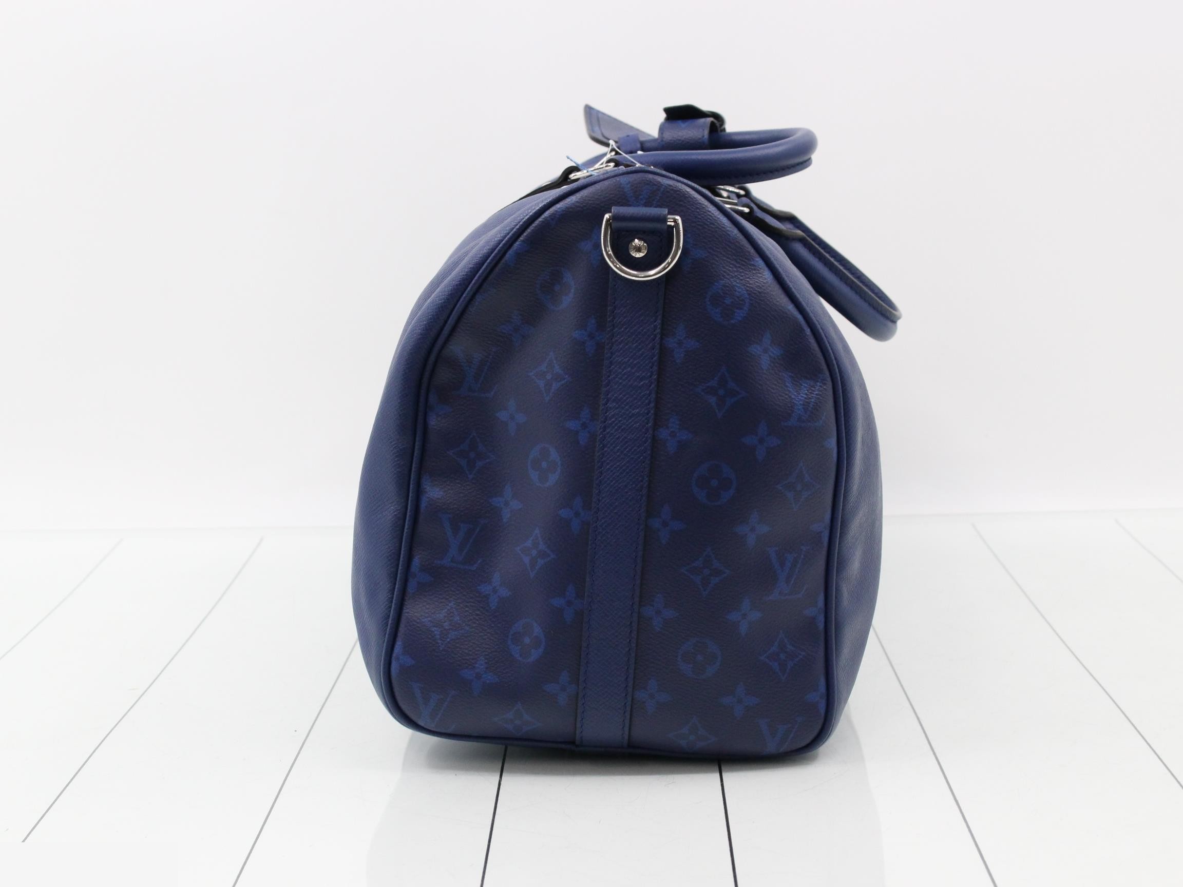 Taigarama Keepall Bandouliere 50 Cobalt 2-Way Boston Bag — view 3