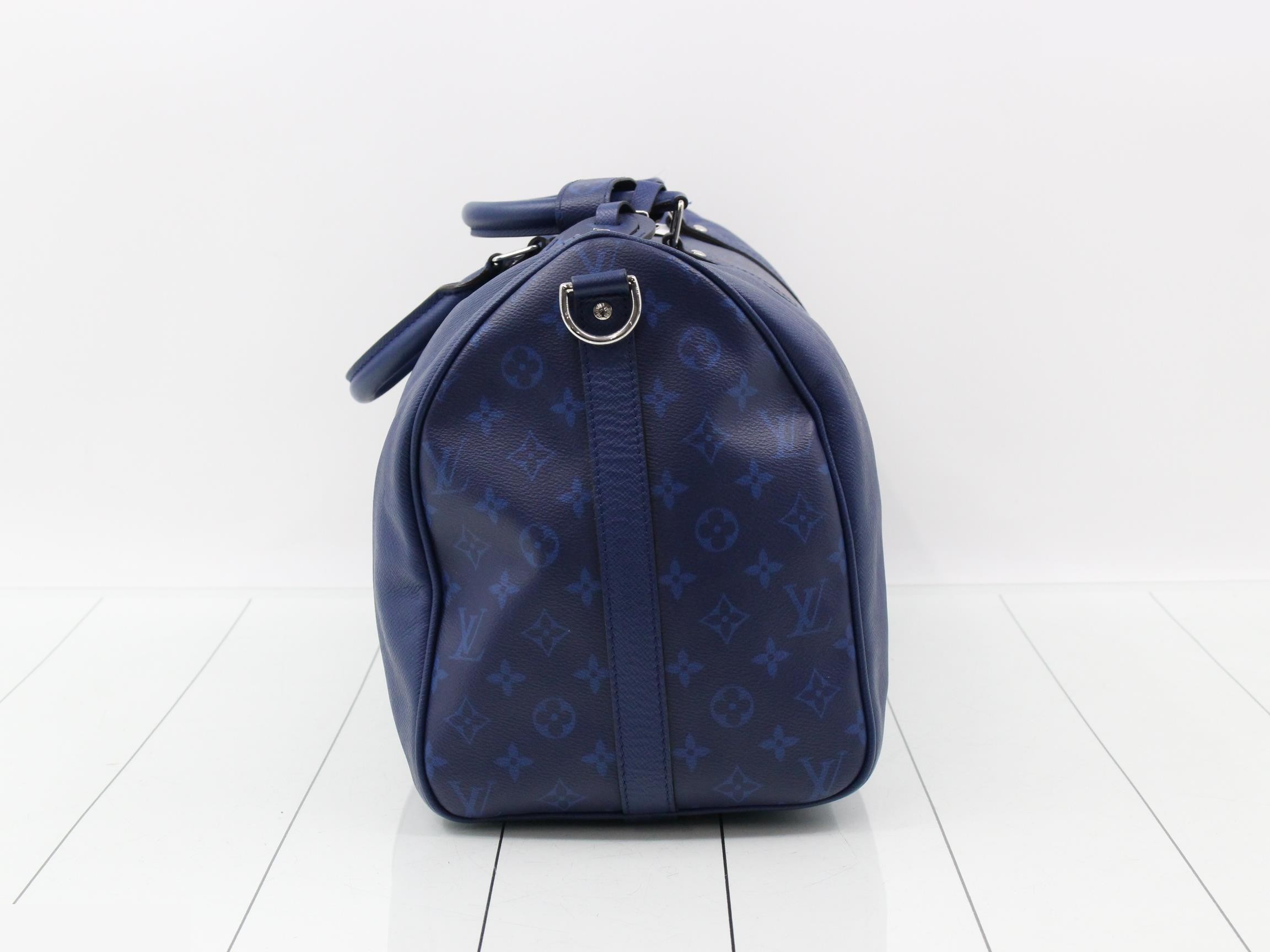 Taigarama Keepall Bandouliere 50 Cobalt 2-Way Boston Bag — view 4