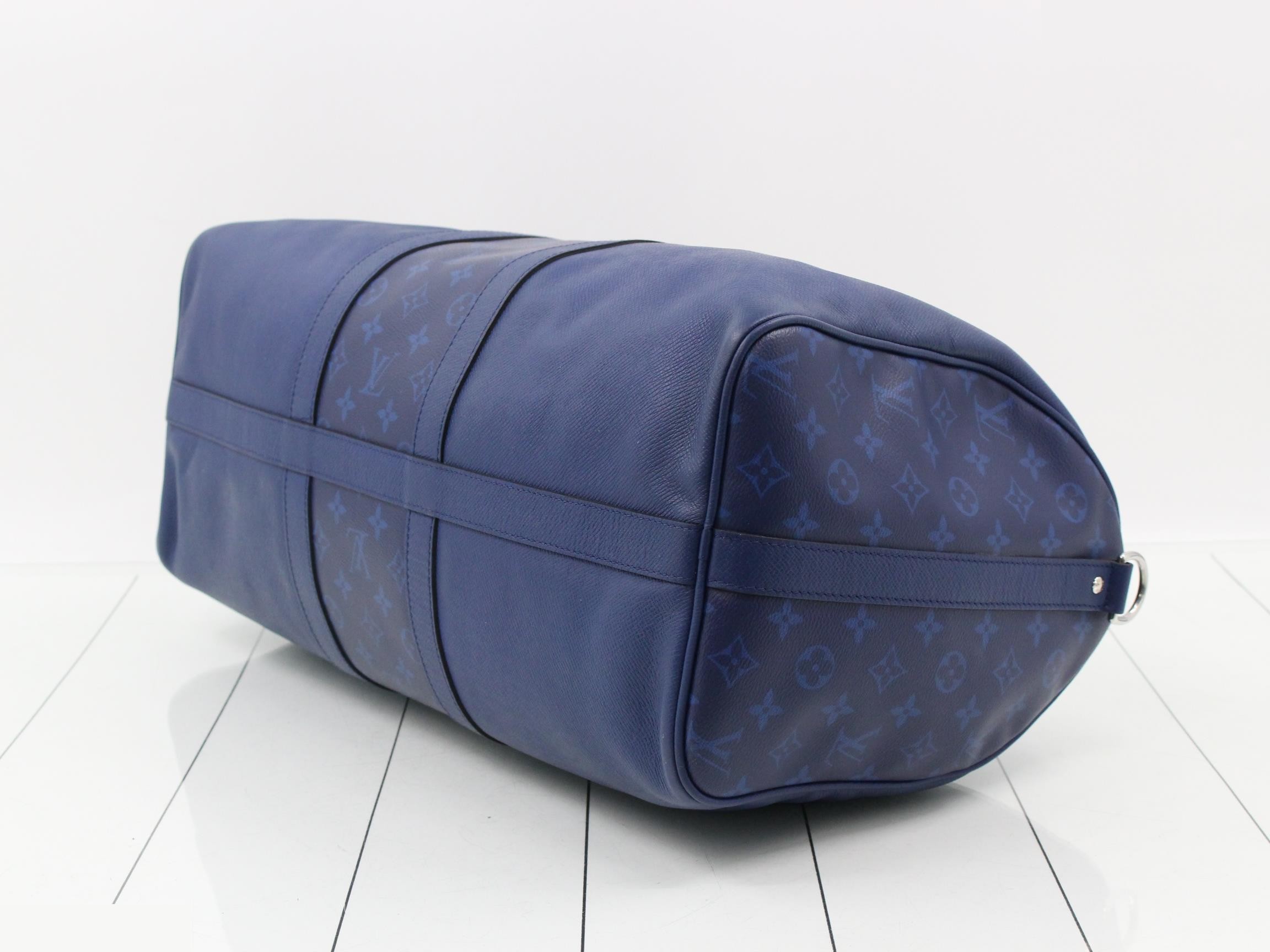 Taigarama Keepall Bandouliere 50 Cobalt 2-Way Boston Bag — view 6