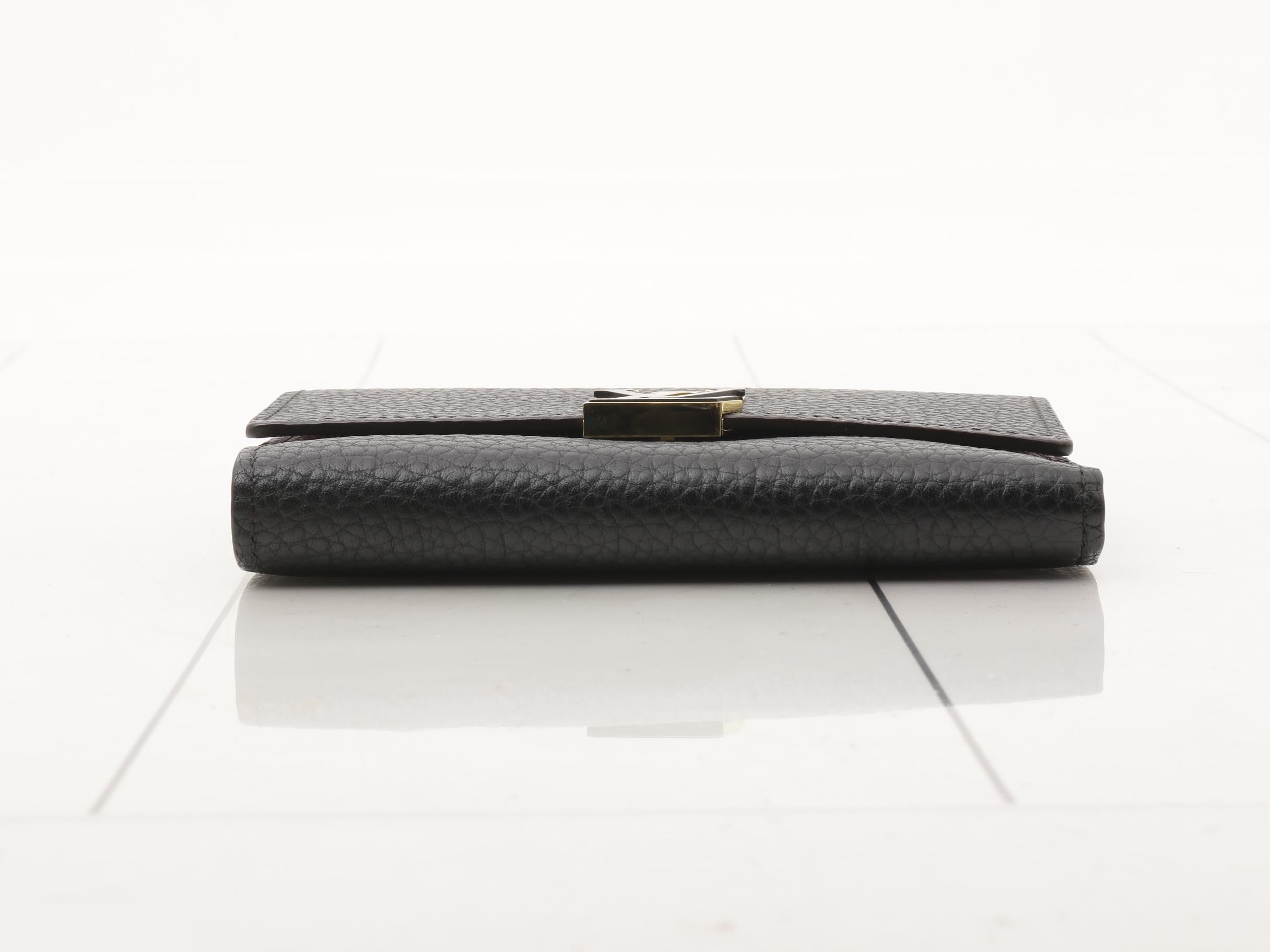 Portefeuille Capucines Compact Noir — view 3
