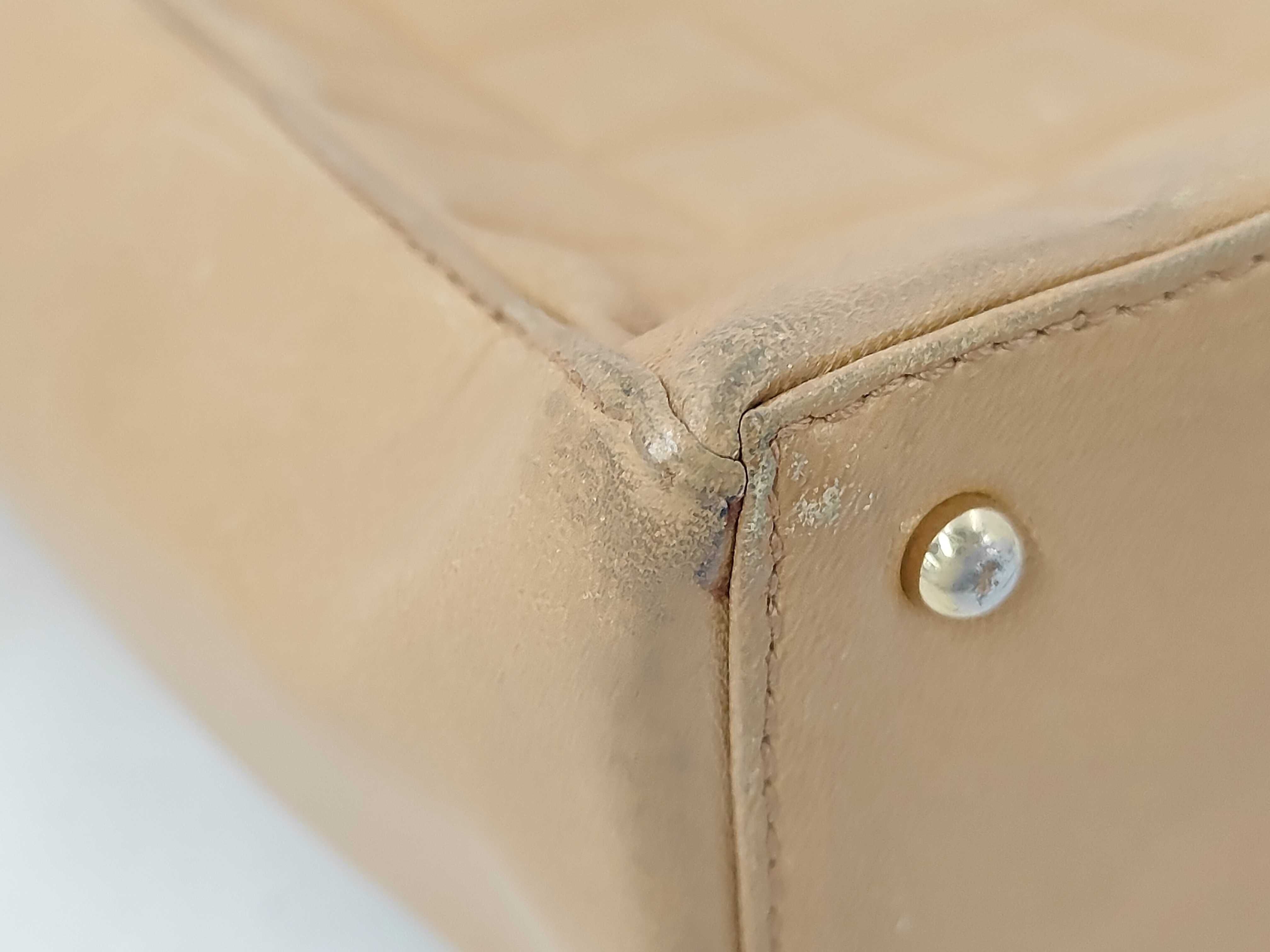 Leather Coco Mark Chocolate Bar Yellow Gold Hardware Shoulder Bag — view 3