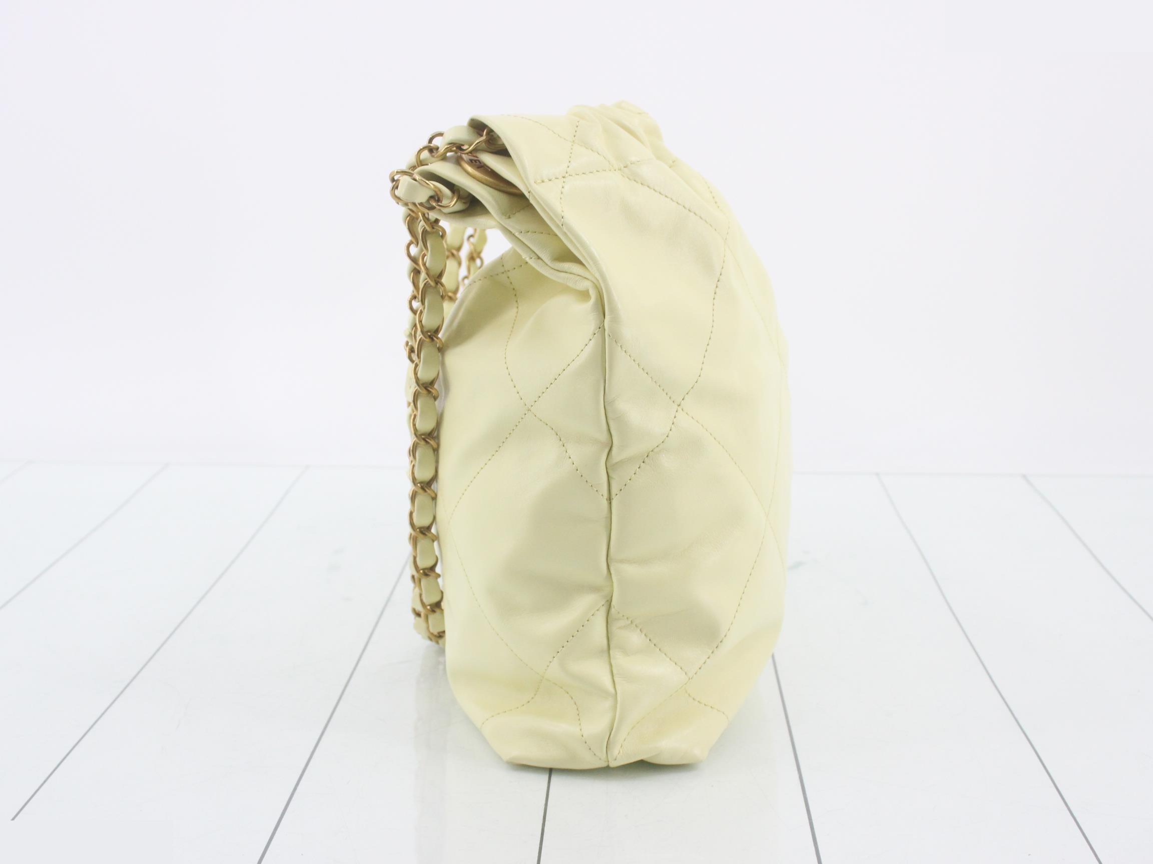 22 Leather Chain Tote with Pouch — view 3