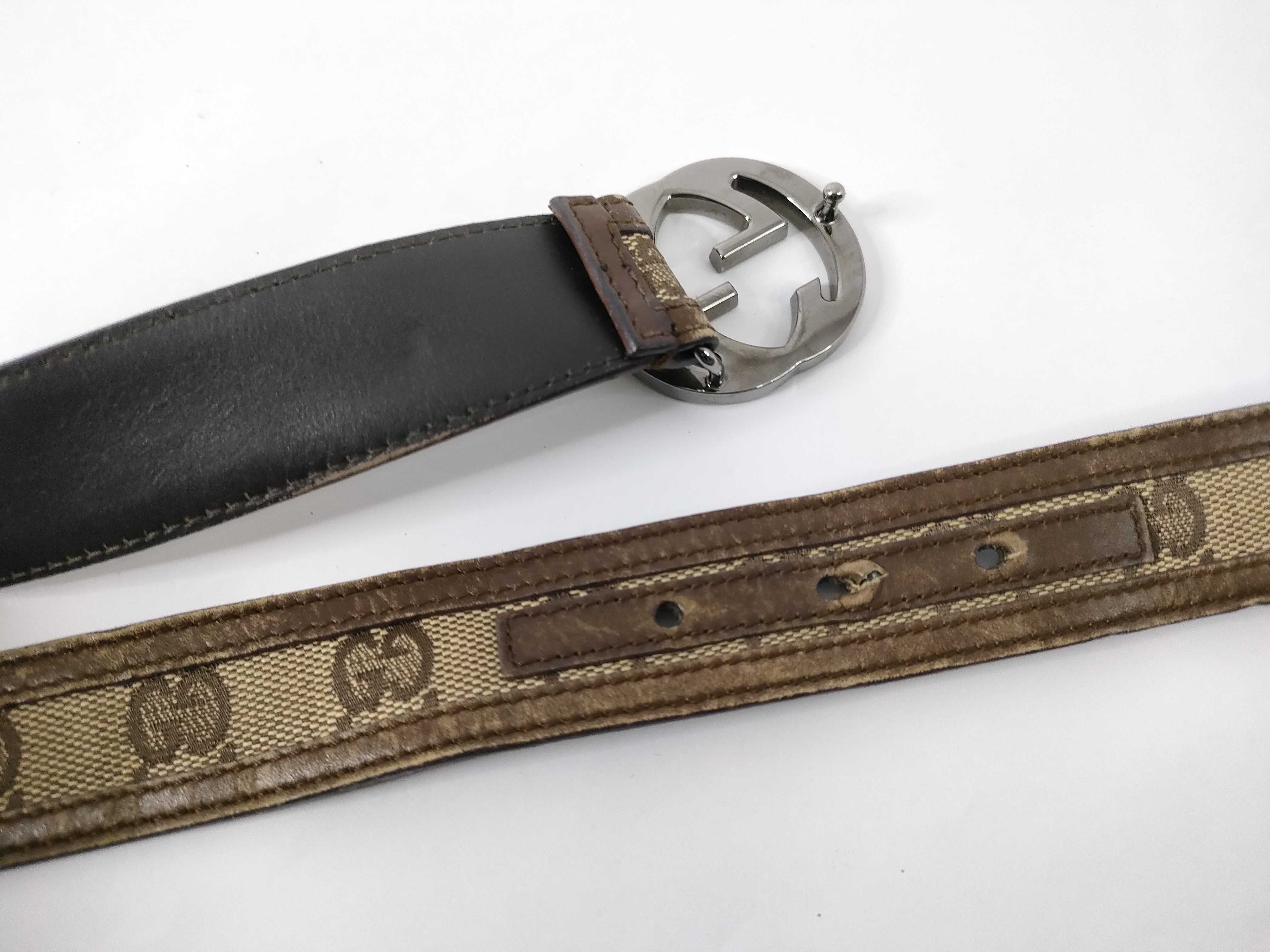 GG canvas belt, Gucci belt with GG pattern. — view 4