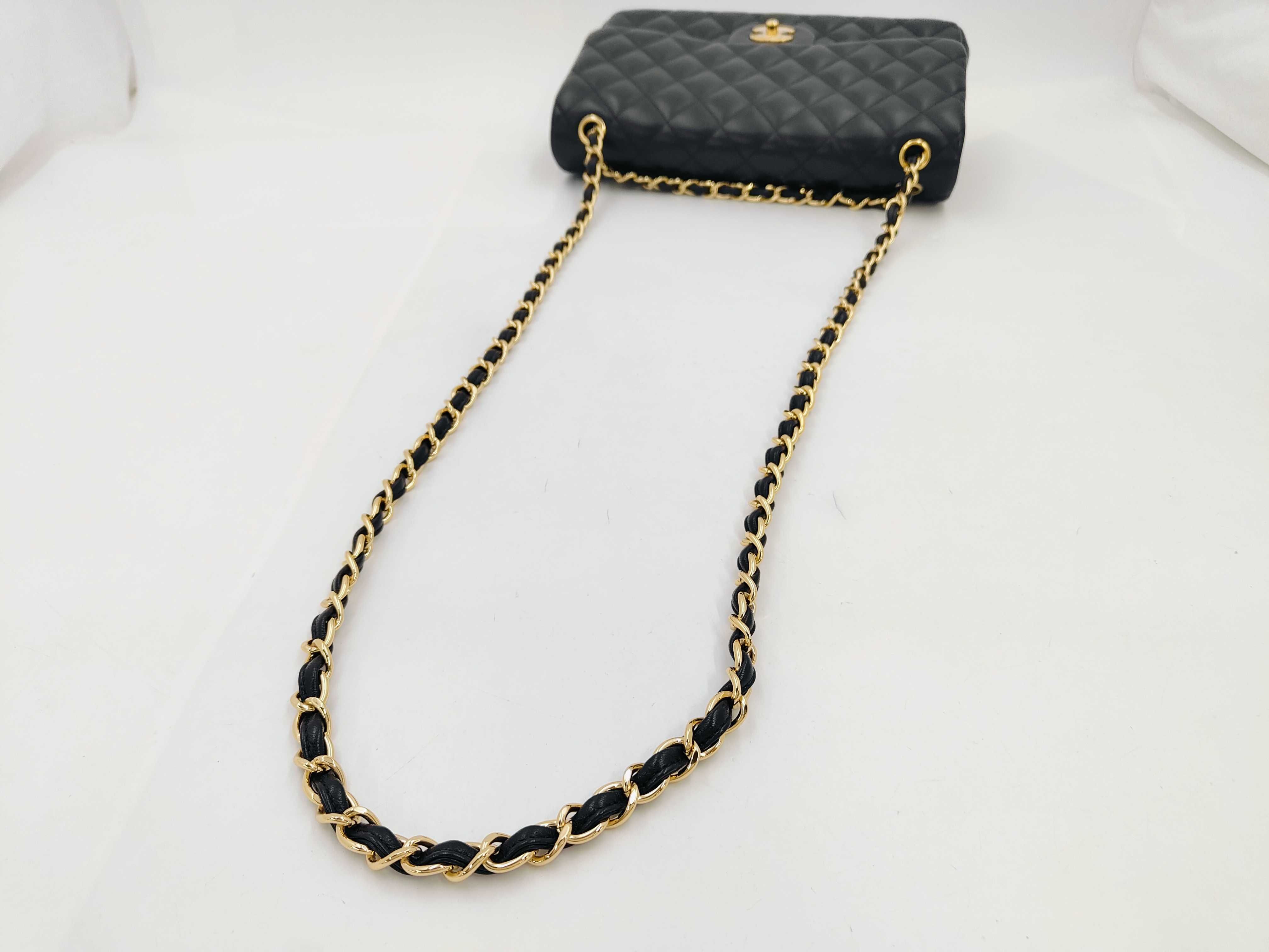 Classic Flap Black Quilted Lambskin Jumbo Shoulder Bag (No. 19) with Gold Hardware — view 3