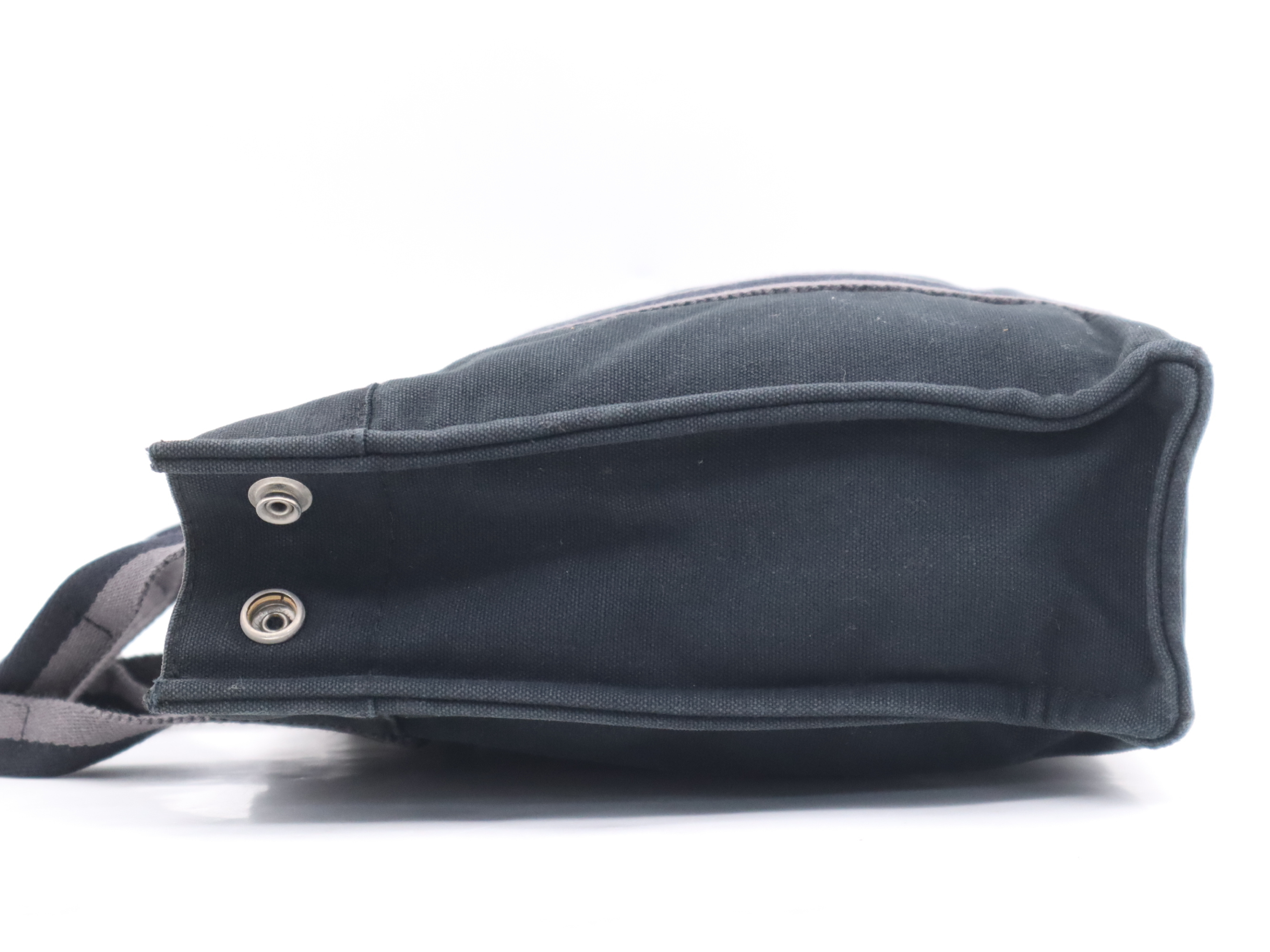 Canvas Fourre-Tout Tote PM Black with Silver Hardware Handbag — view 3