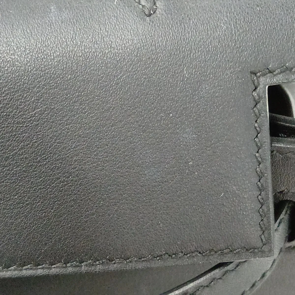 [Individually packaged] Hermes Pochette Kelly Swift Black Silver Hardware K: 2025 — view 11