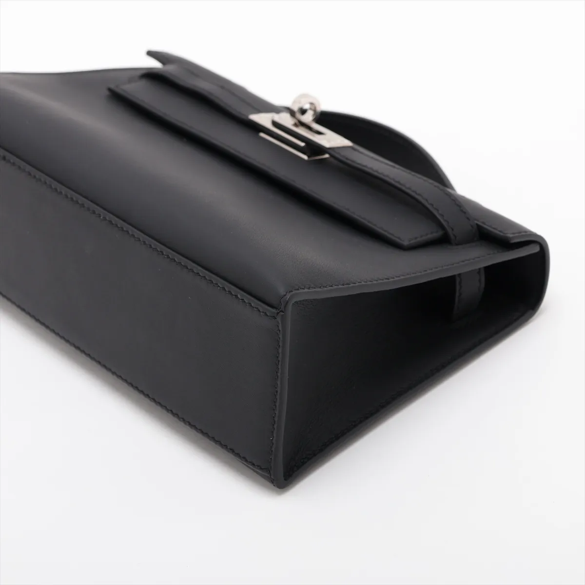 [Individually packaged] Hermes Pochette Kelly Swift Black Silver Hardware K: 2025 — view 3