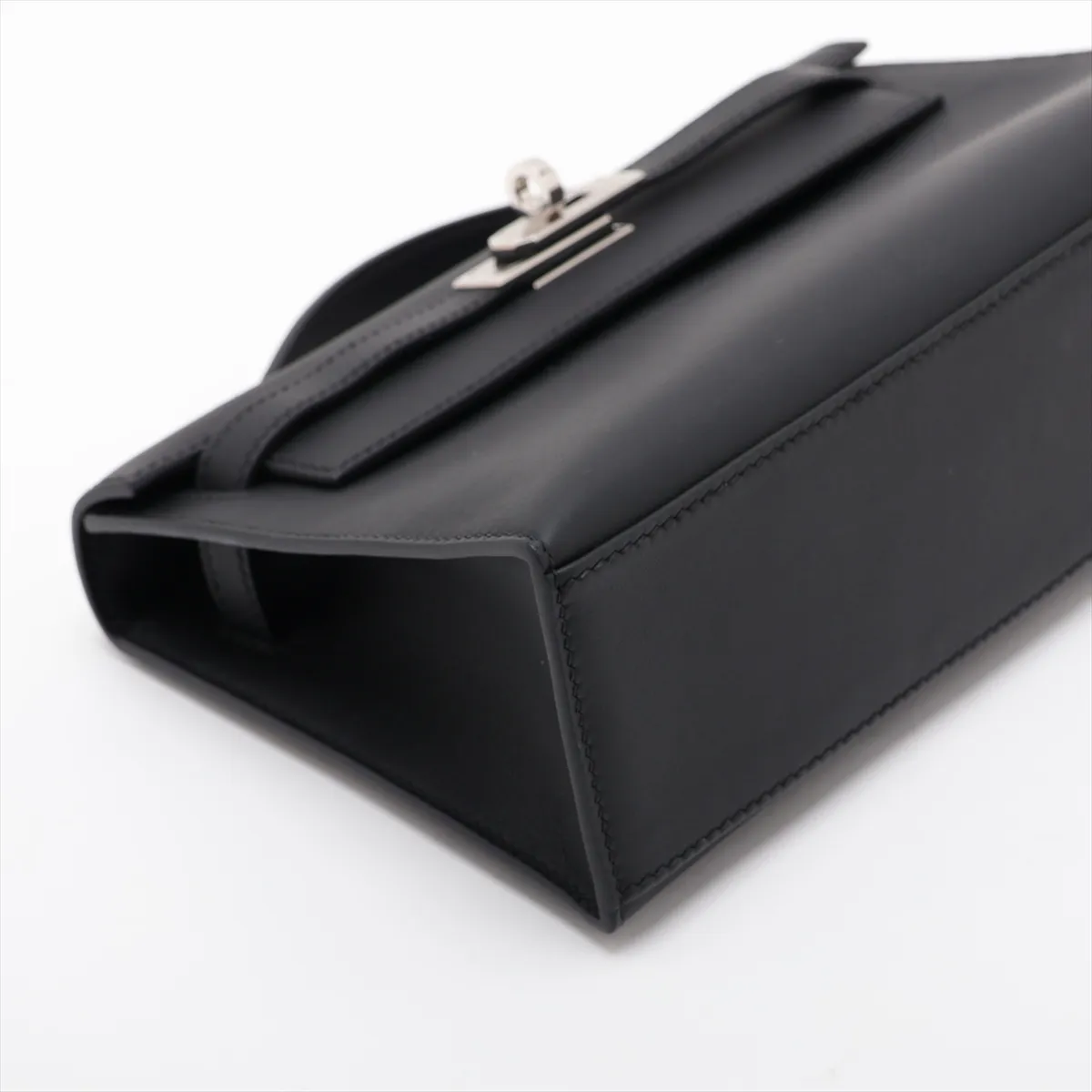 [Individually packaged] Hermes Pochette Kelly Swift Black Silver Hardware K: 2025 — view 4