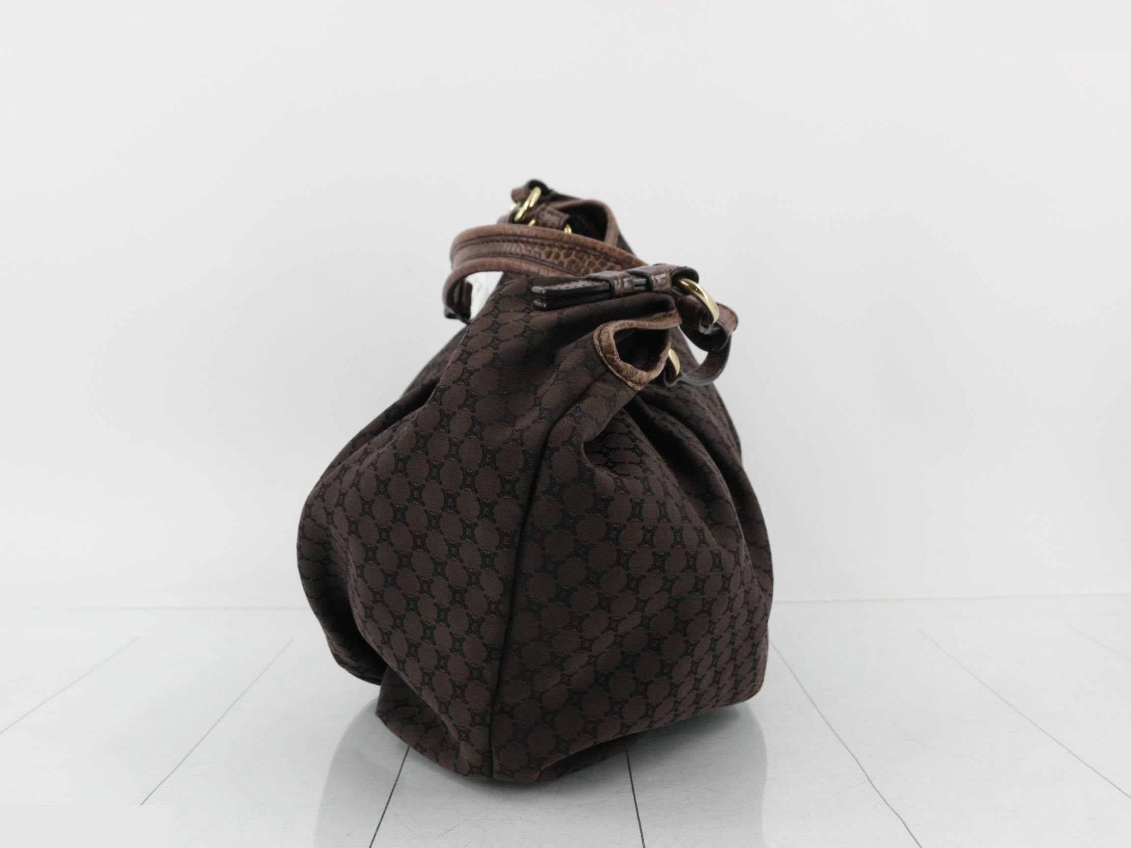 Canvas crocodile shoulder bag — view 3