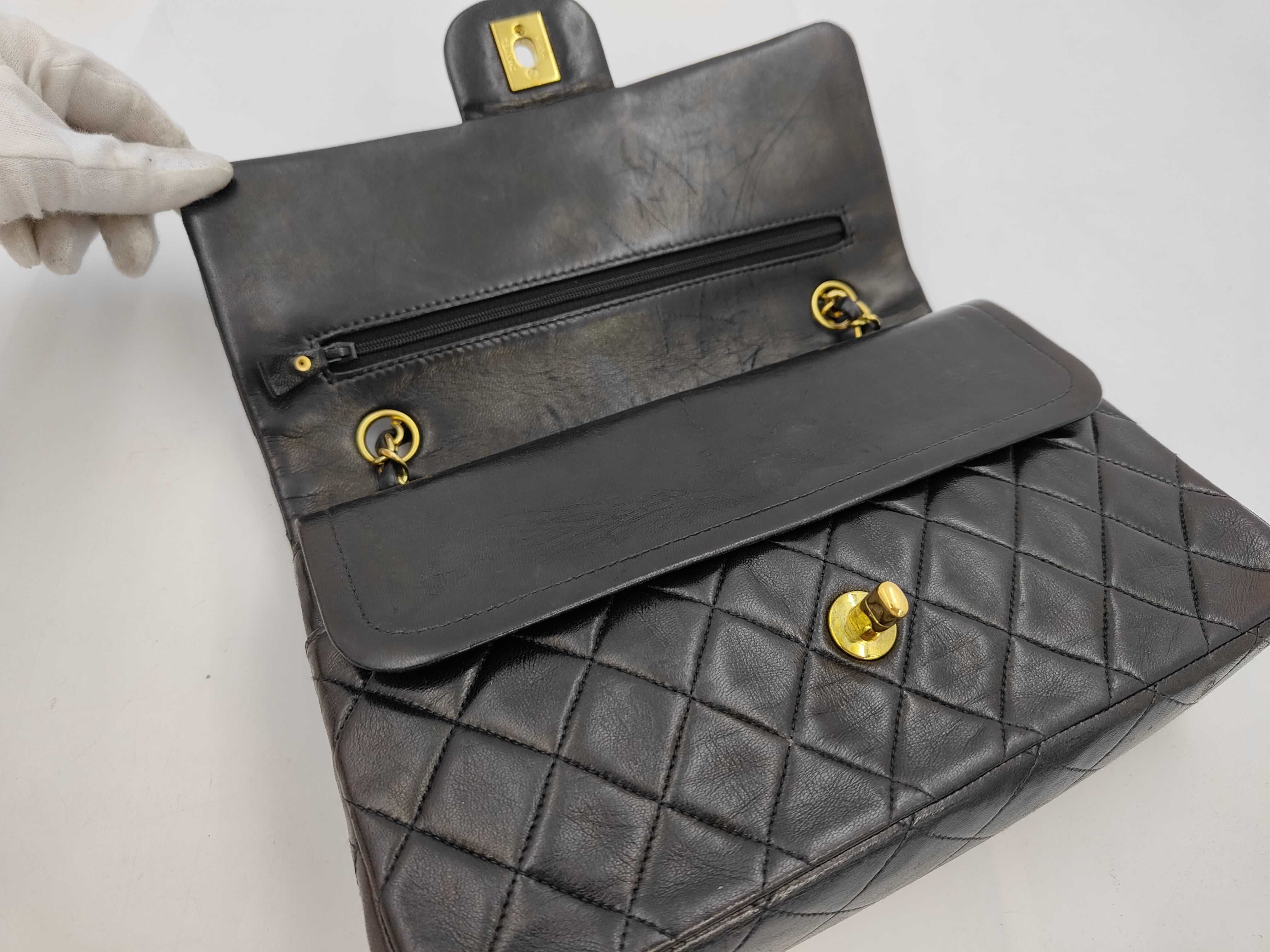 Matelassé 25 Chain Shoulder Bag, Black, Unit No. 2 — view 7
