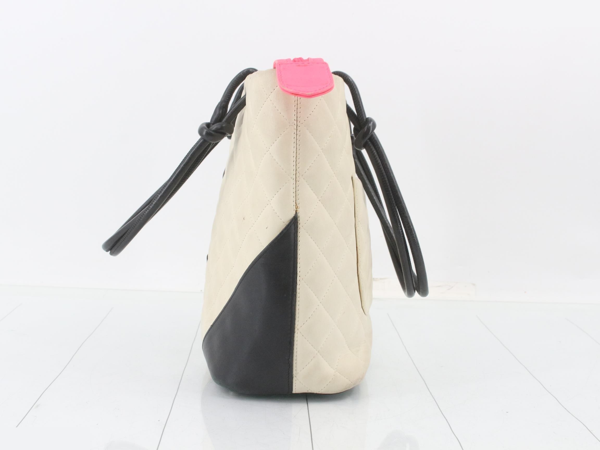 Cambon Tote PM Handbag Tote Bag White — view 3