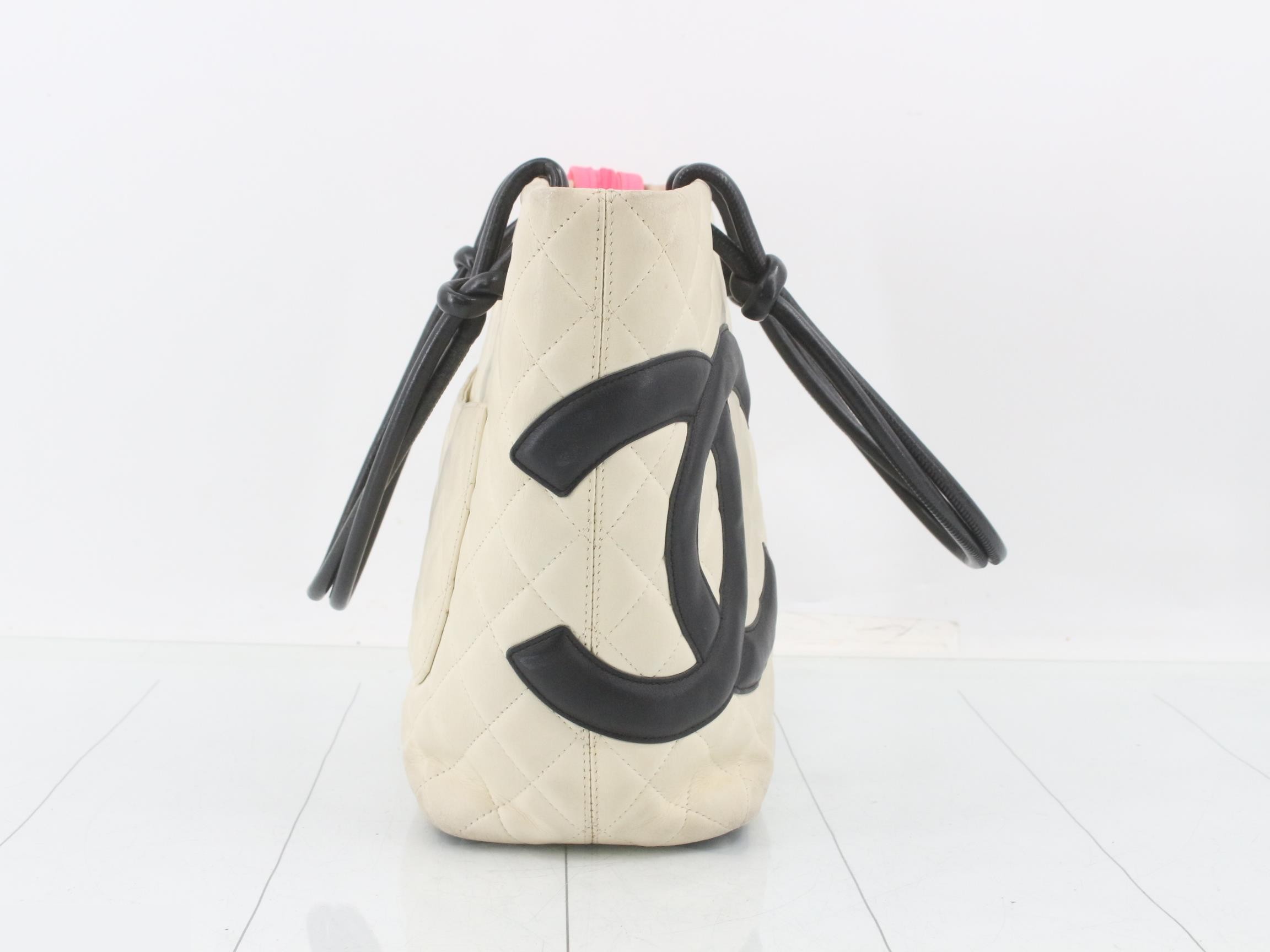 Cambon Tote PM Handbag Tote Bag White — view 4
