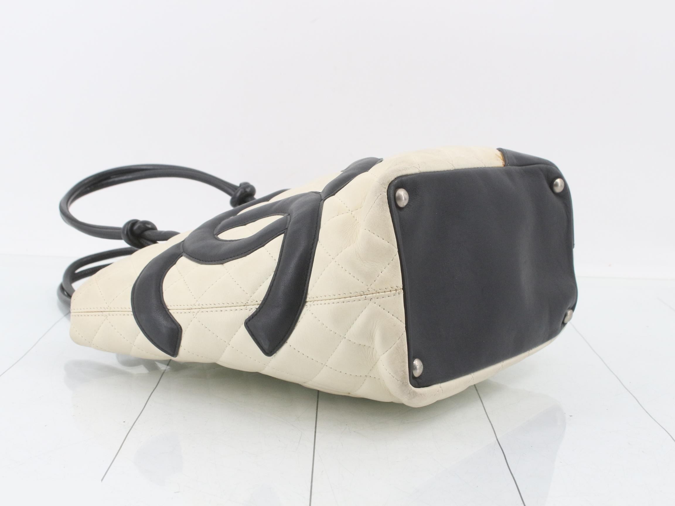 Cambon Tote PM Handbag Tote Bag White — view 5