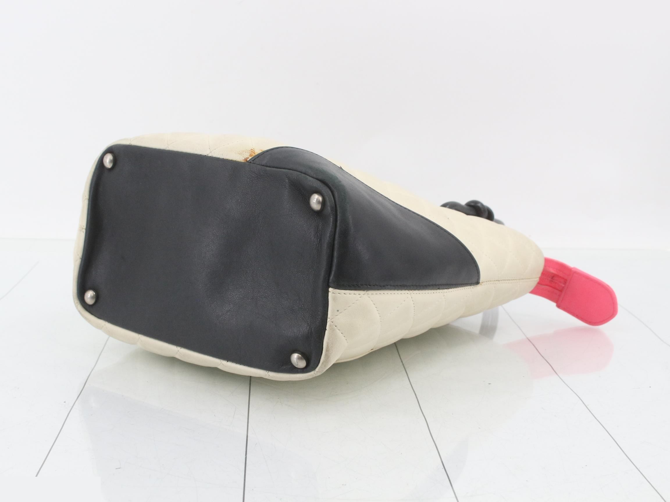 Cambon Tote PM Handbag Tote Bag White — view 6
