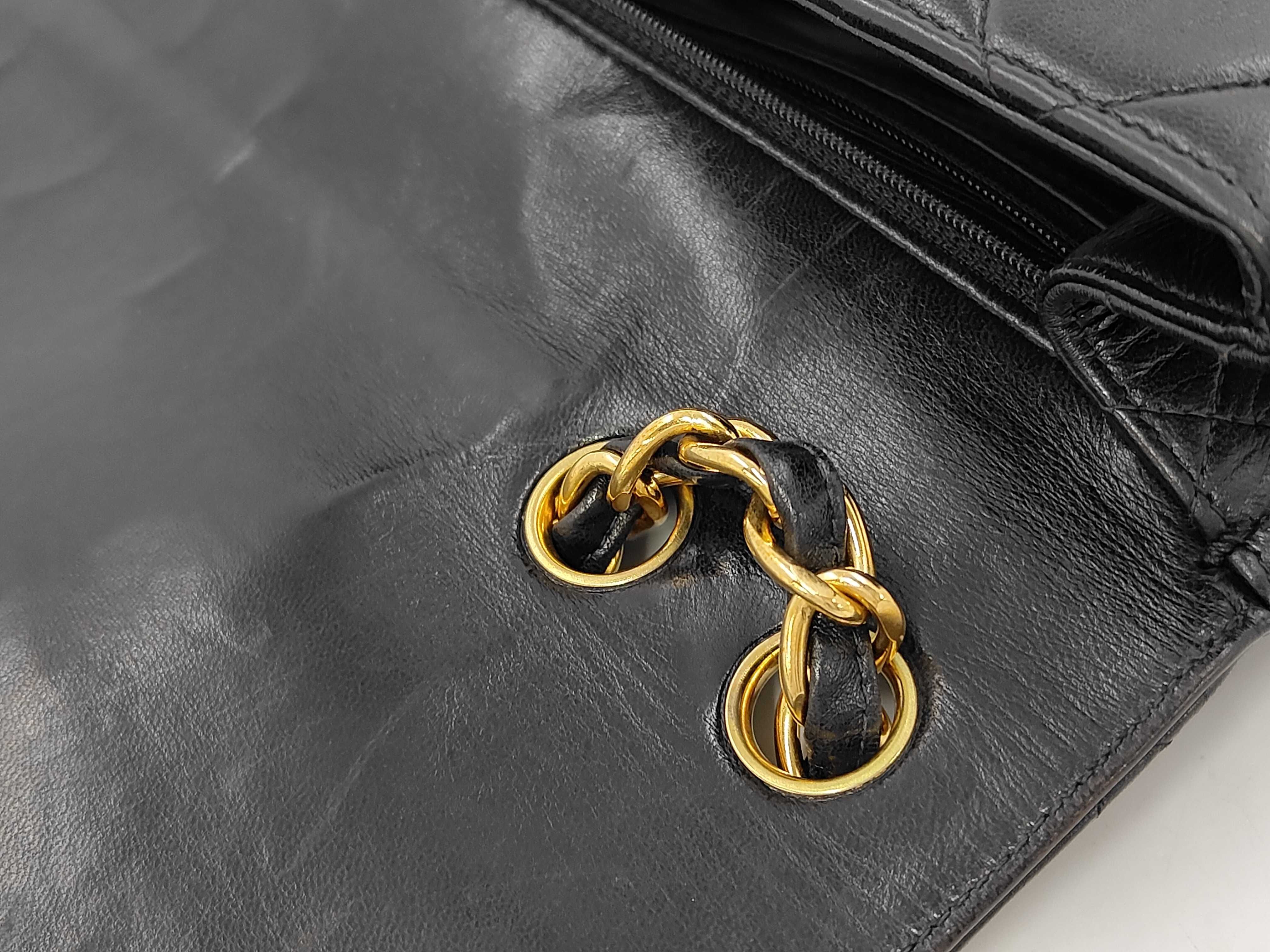 Large Matelassé Lambskin Shoulder Bag — view 5