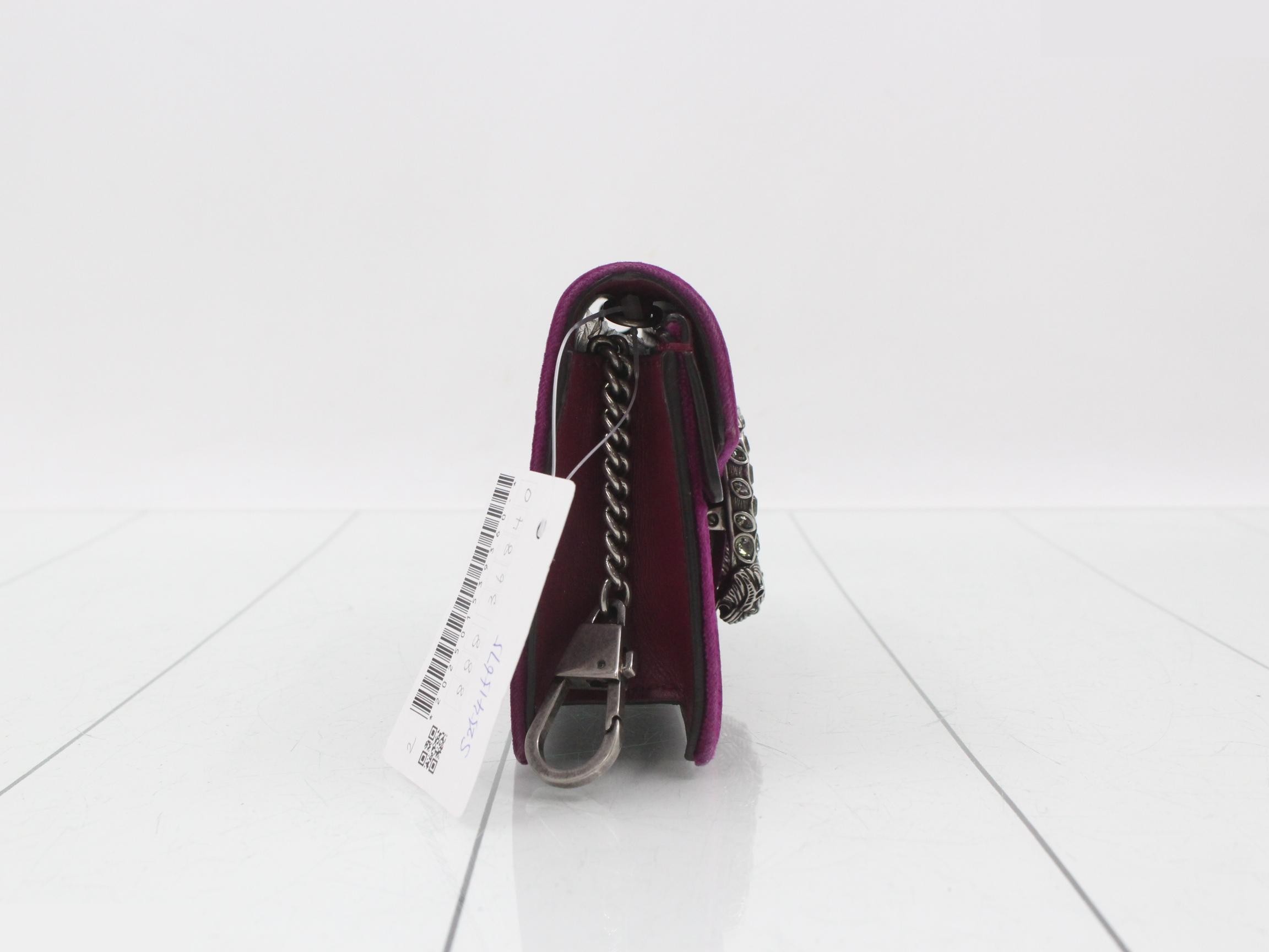 Dionysus Super Mini Velovette Chain Shoulder Bag — view 4