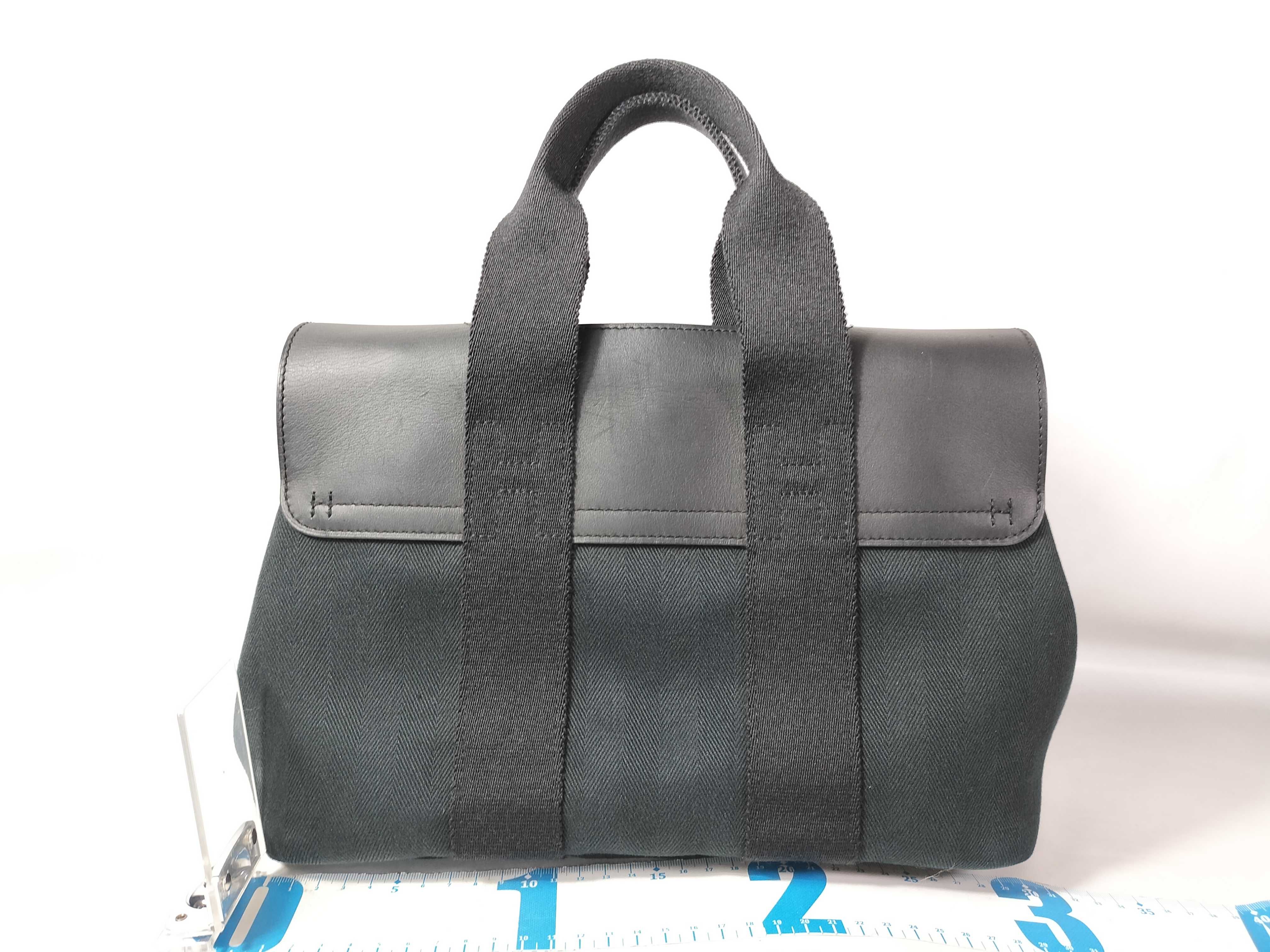 Valparaiso PM Toile Chevron Black Pouch Handbag — view 2