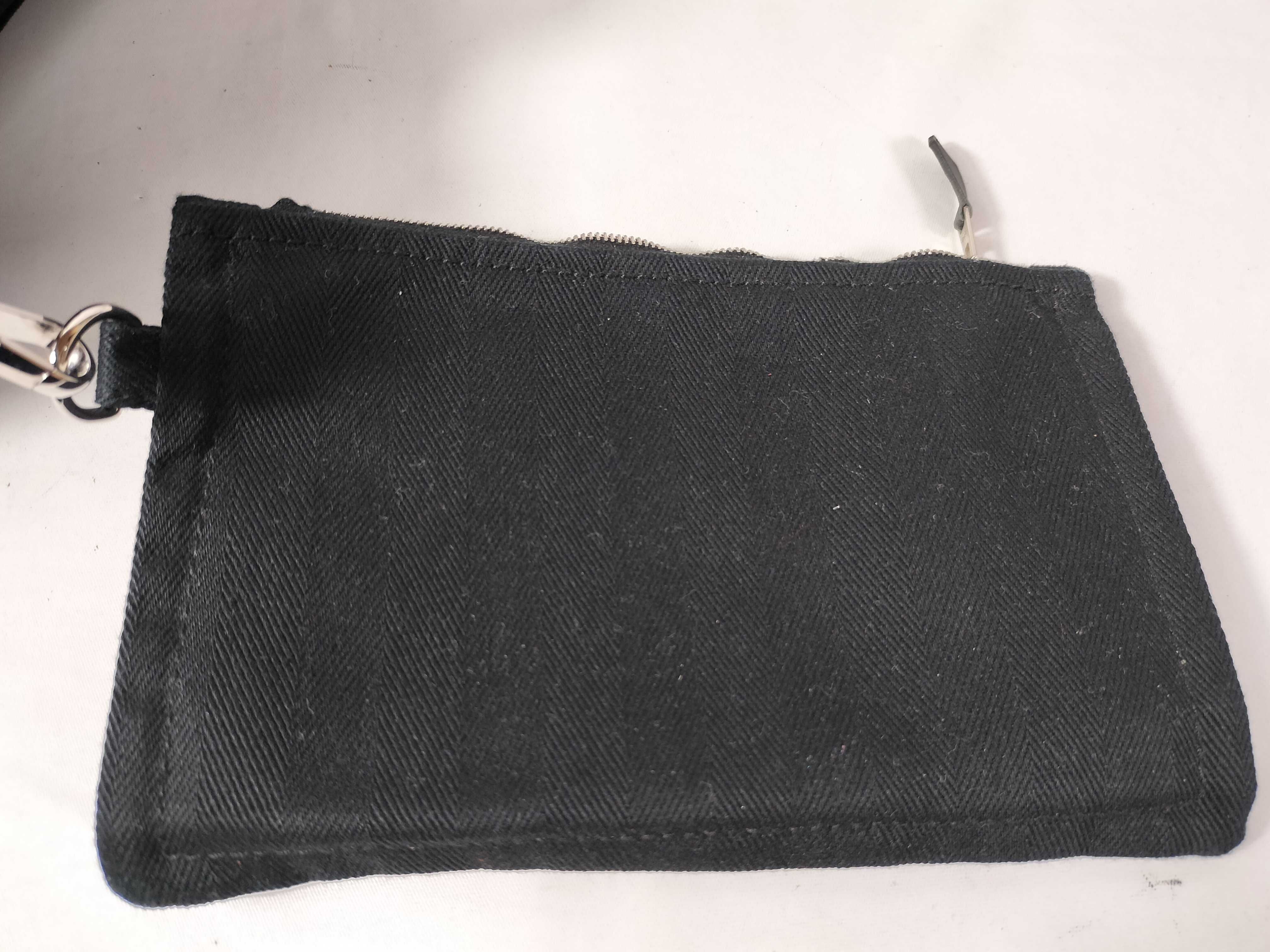 Valparaiso PM Toile Chevron Black Pouch Handbag — view 11