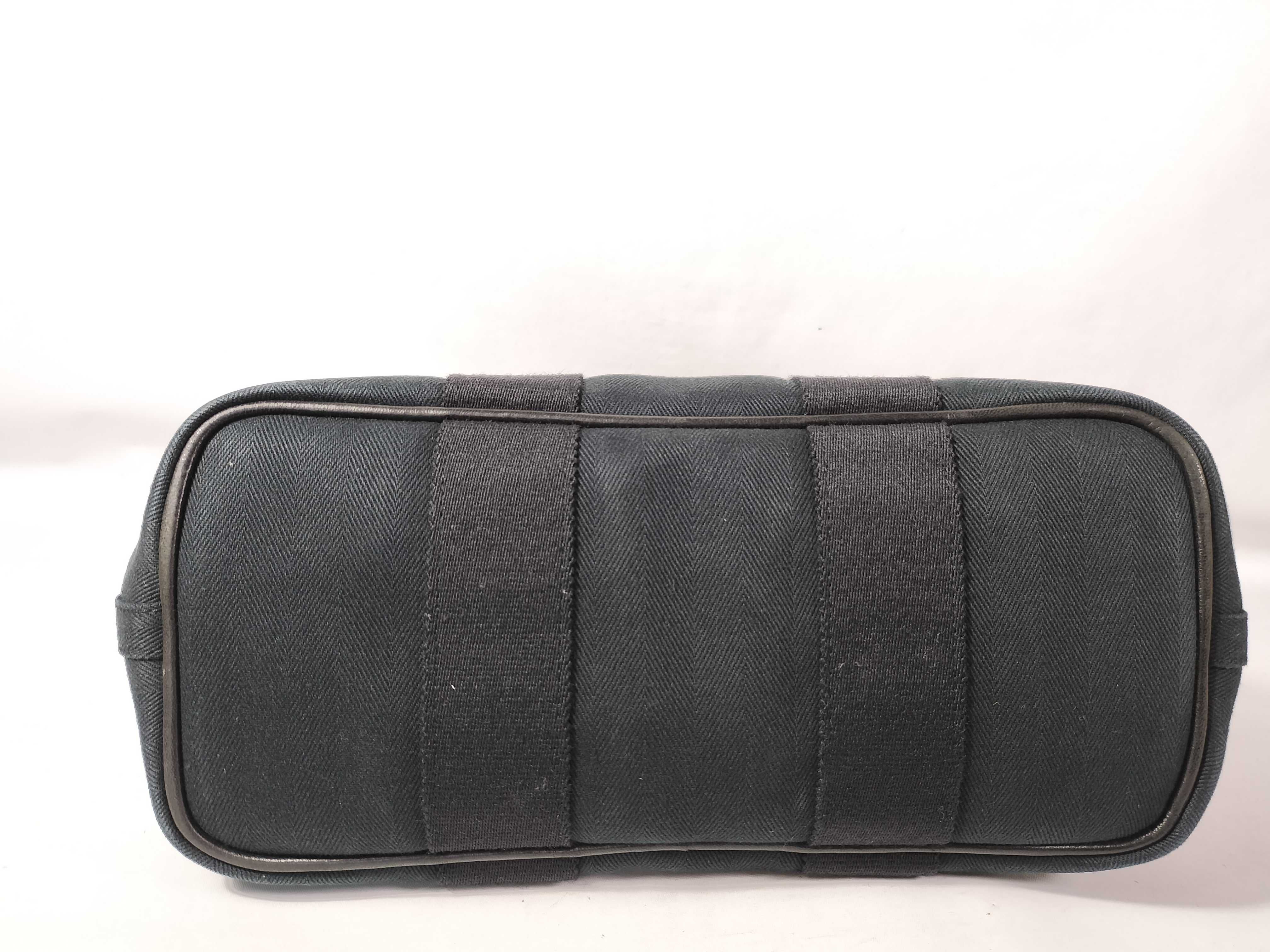 Valparaiso PM Toile Chevron Black Pouch Handbag — view 5