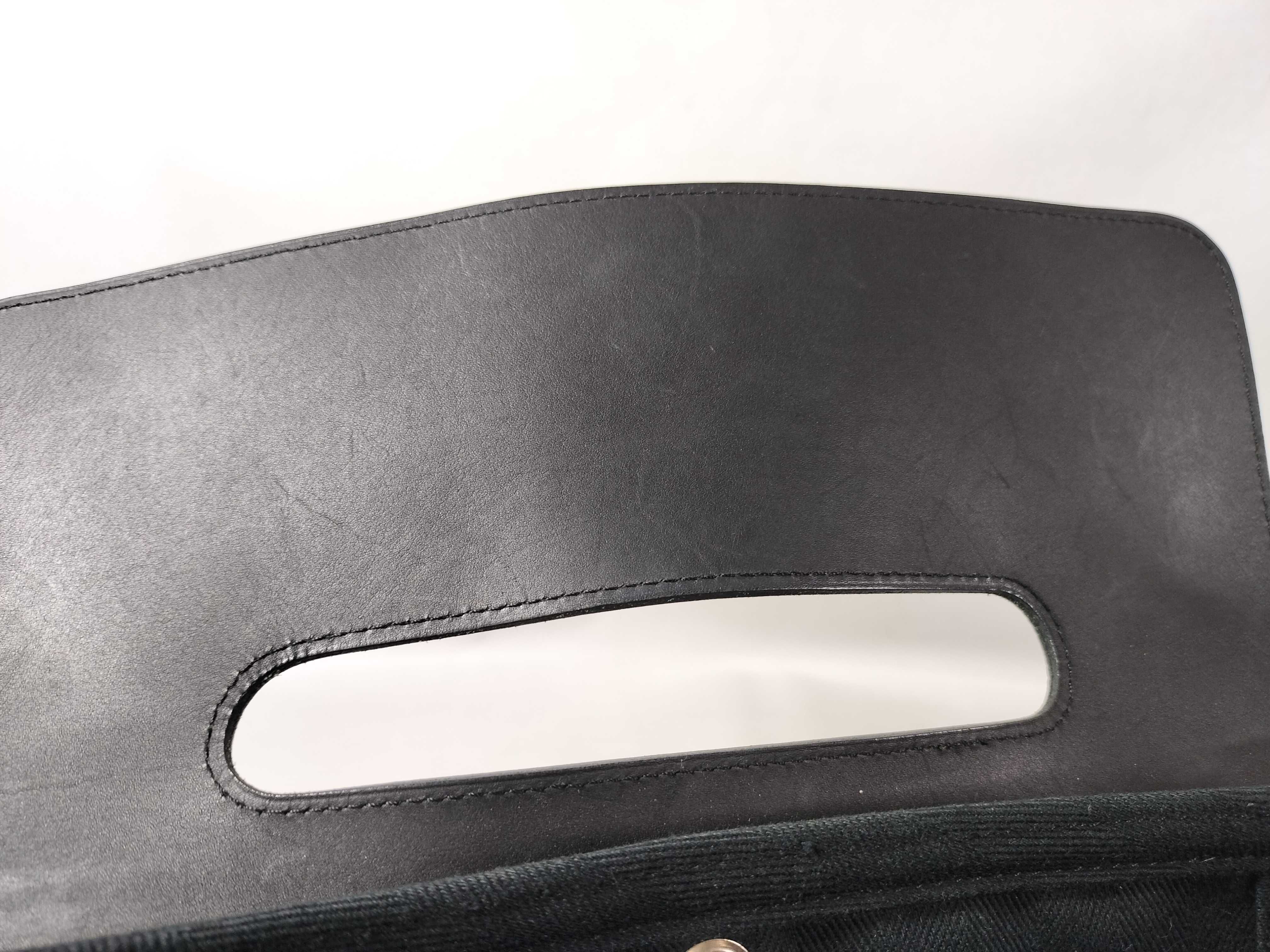 Valparaiso PM Toile Chevron Black Pouch Handbag — view 6