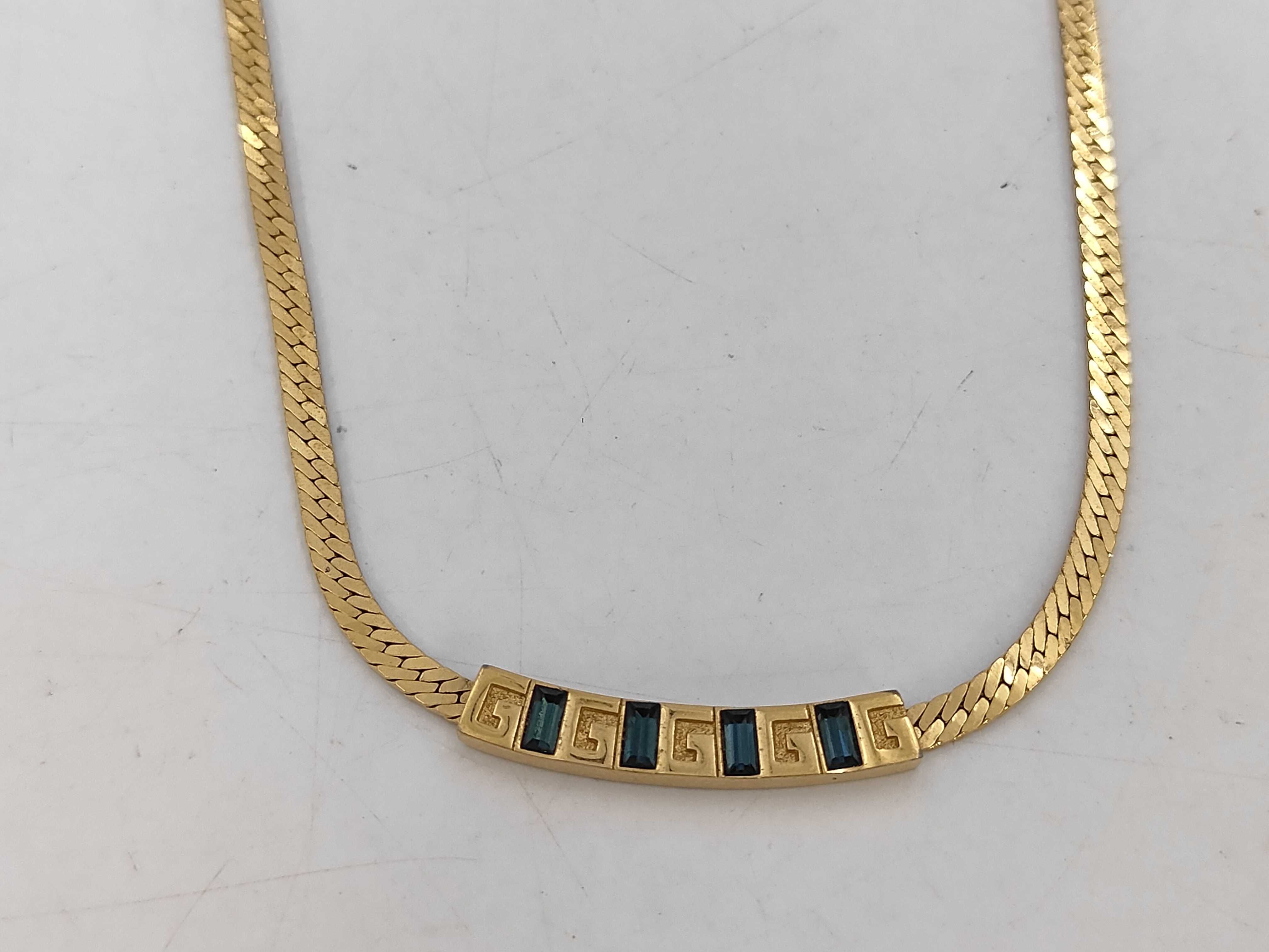Necklace with G Logo and Jewel Design