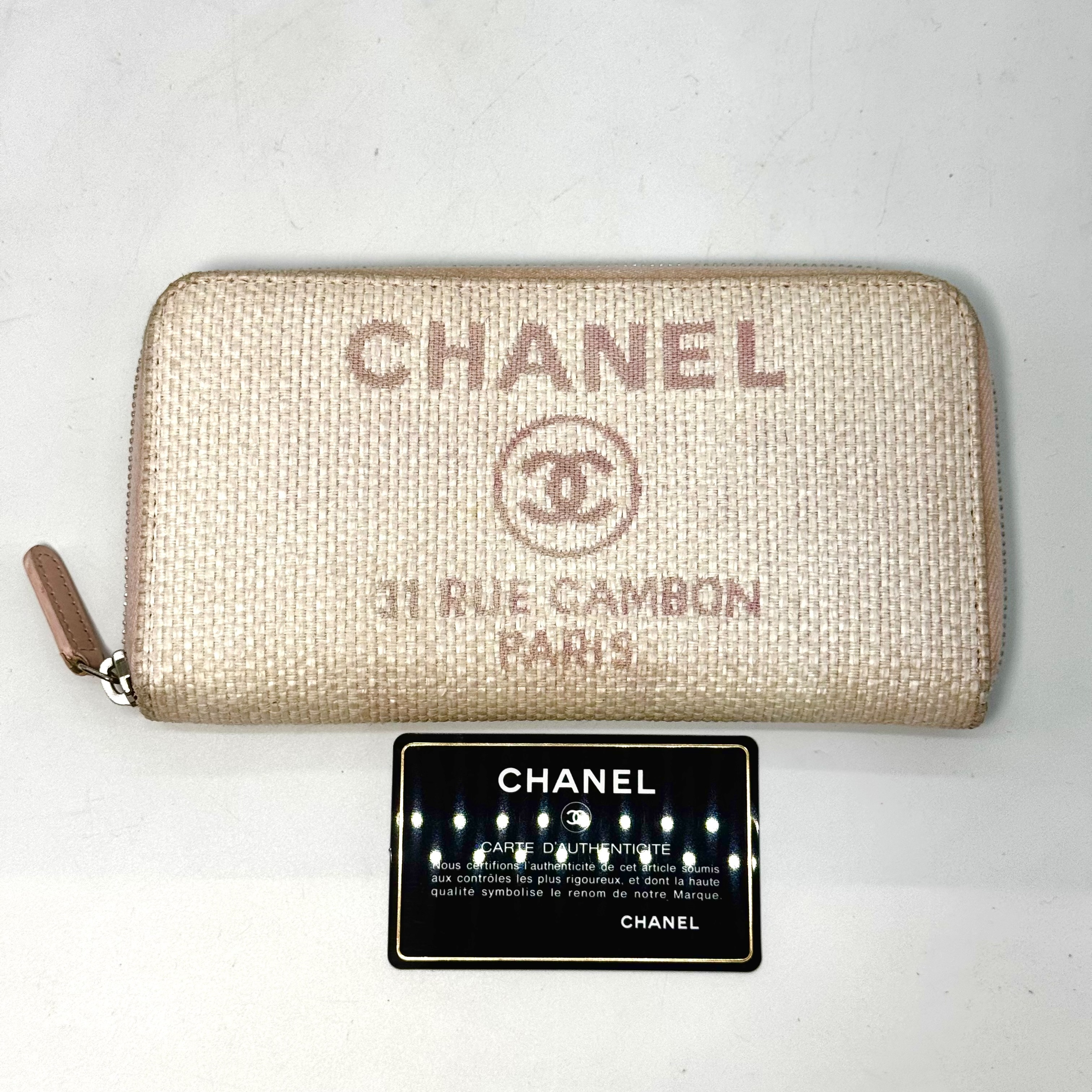 Deauville Pink Round Zip Long Wallet Pink 22097629 Wallet